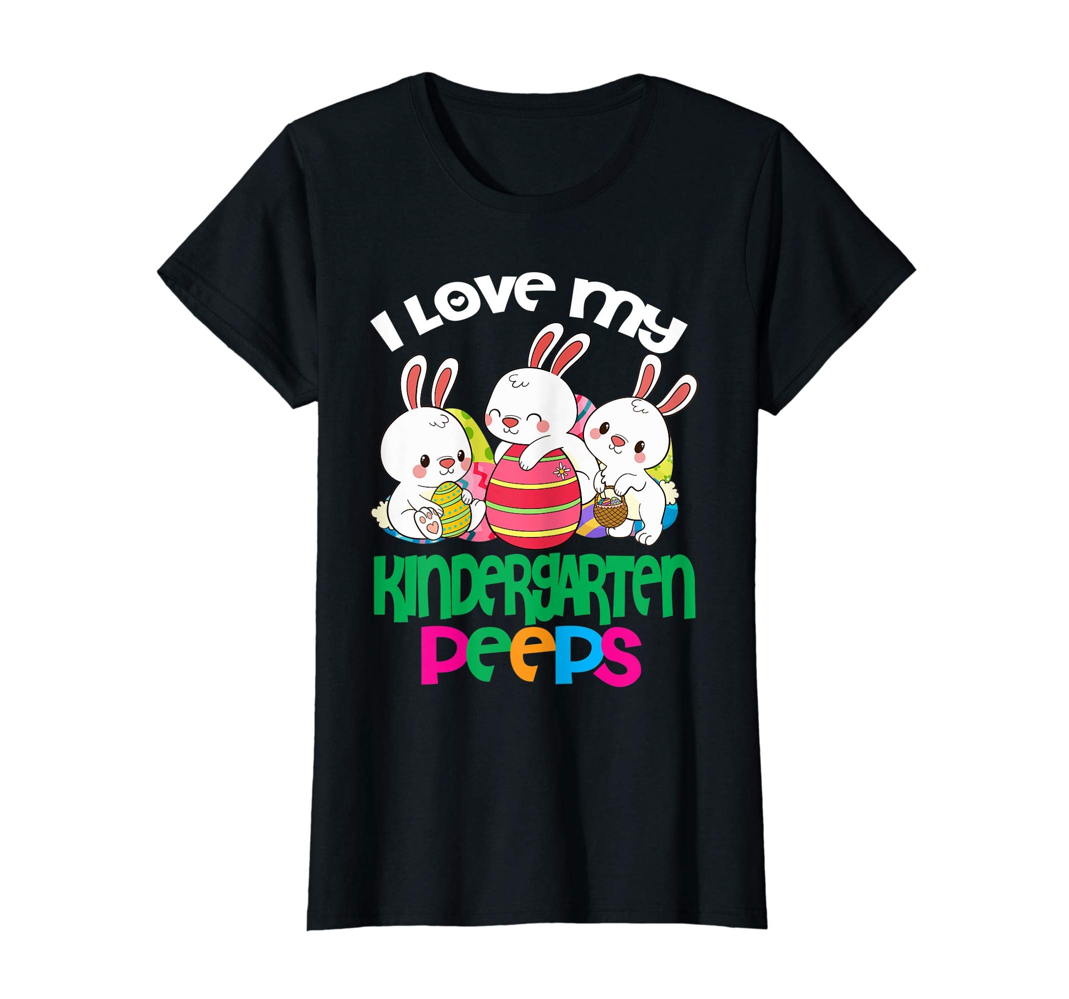 I Love My Kinderten Peeps Easter Egg Bunnies Teacher Shirt