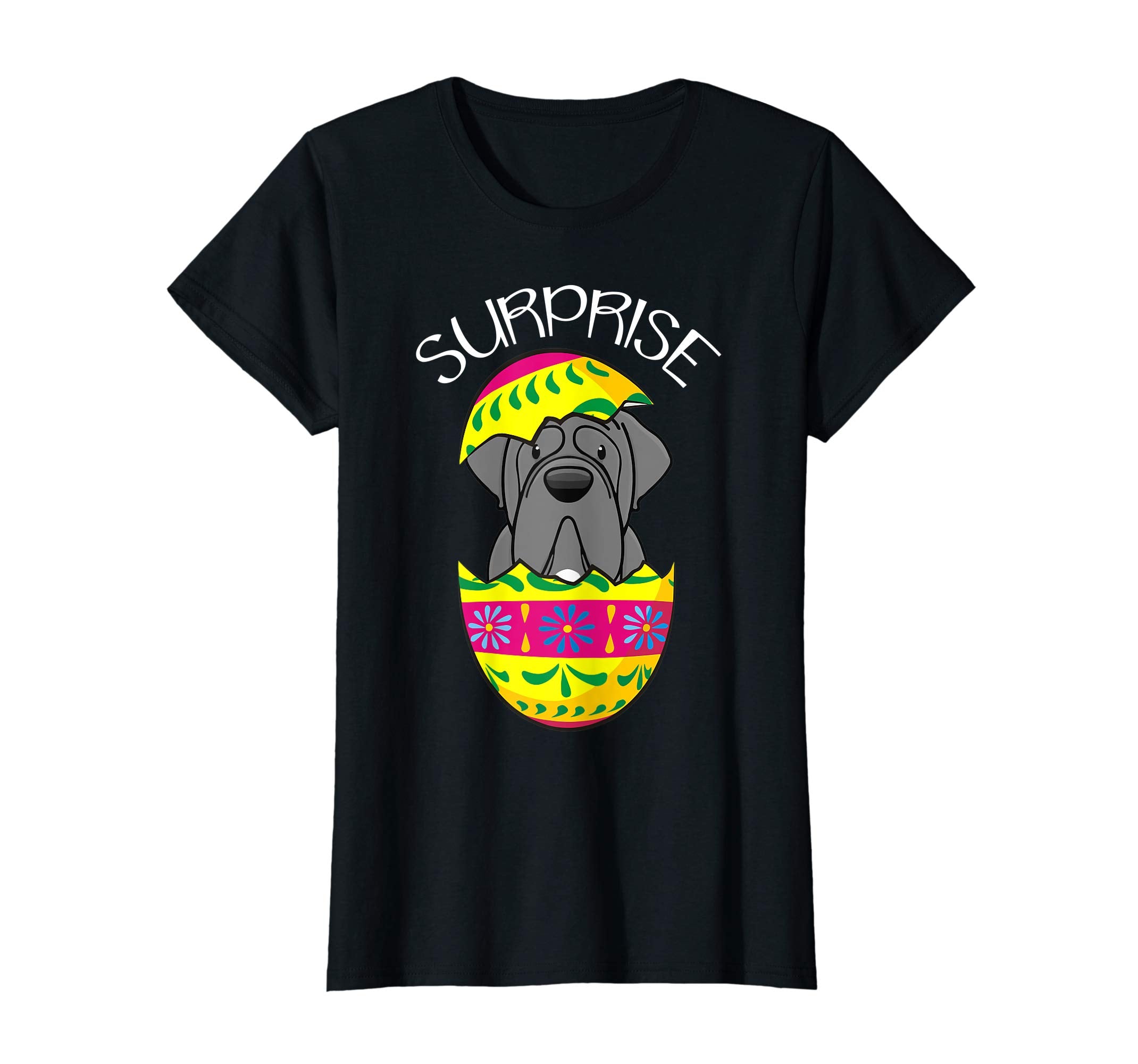 Funny Cute Puppy Mastiff Hatches Easter Egg Easter T-Shirt