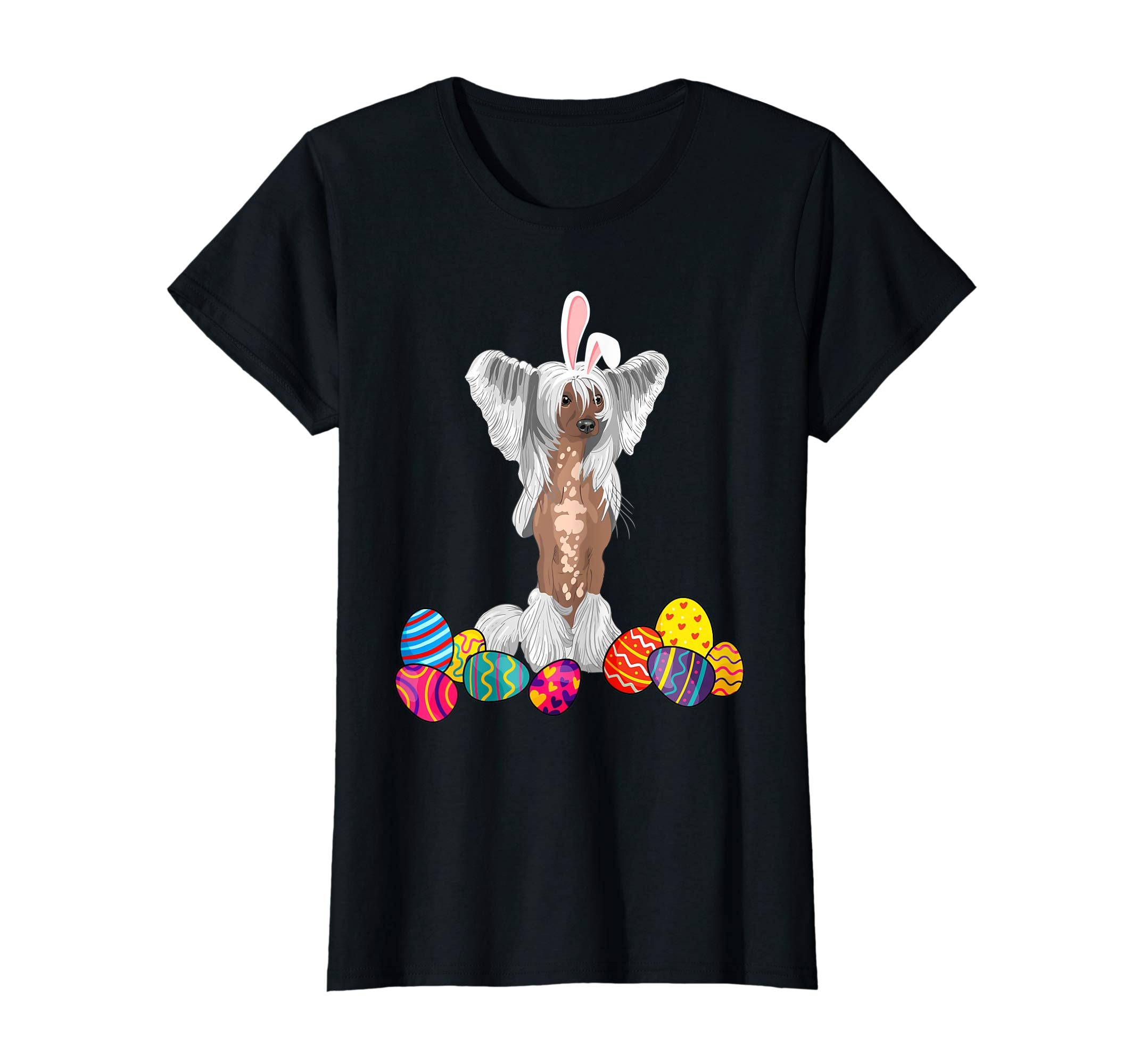 Chinese Crested Bunny Ear With Egg Easter Easter Day Shirt