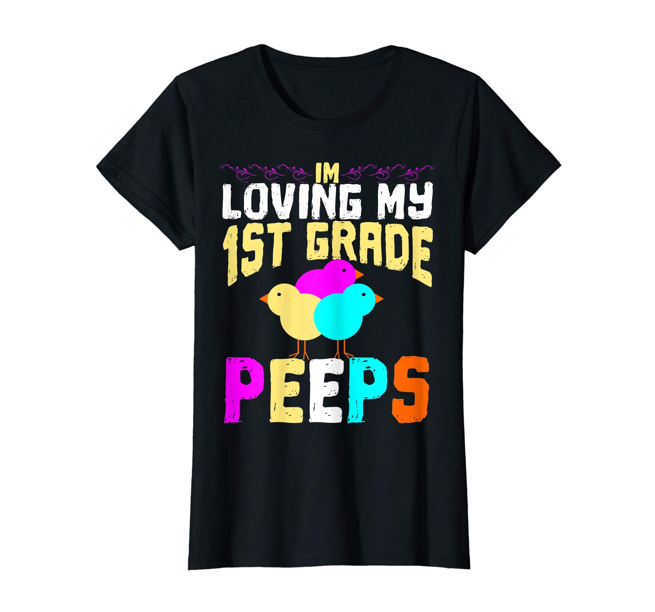 1st Grade Peeps Easter TShirt Teacher Gift