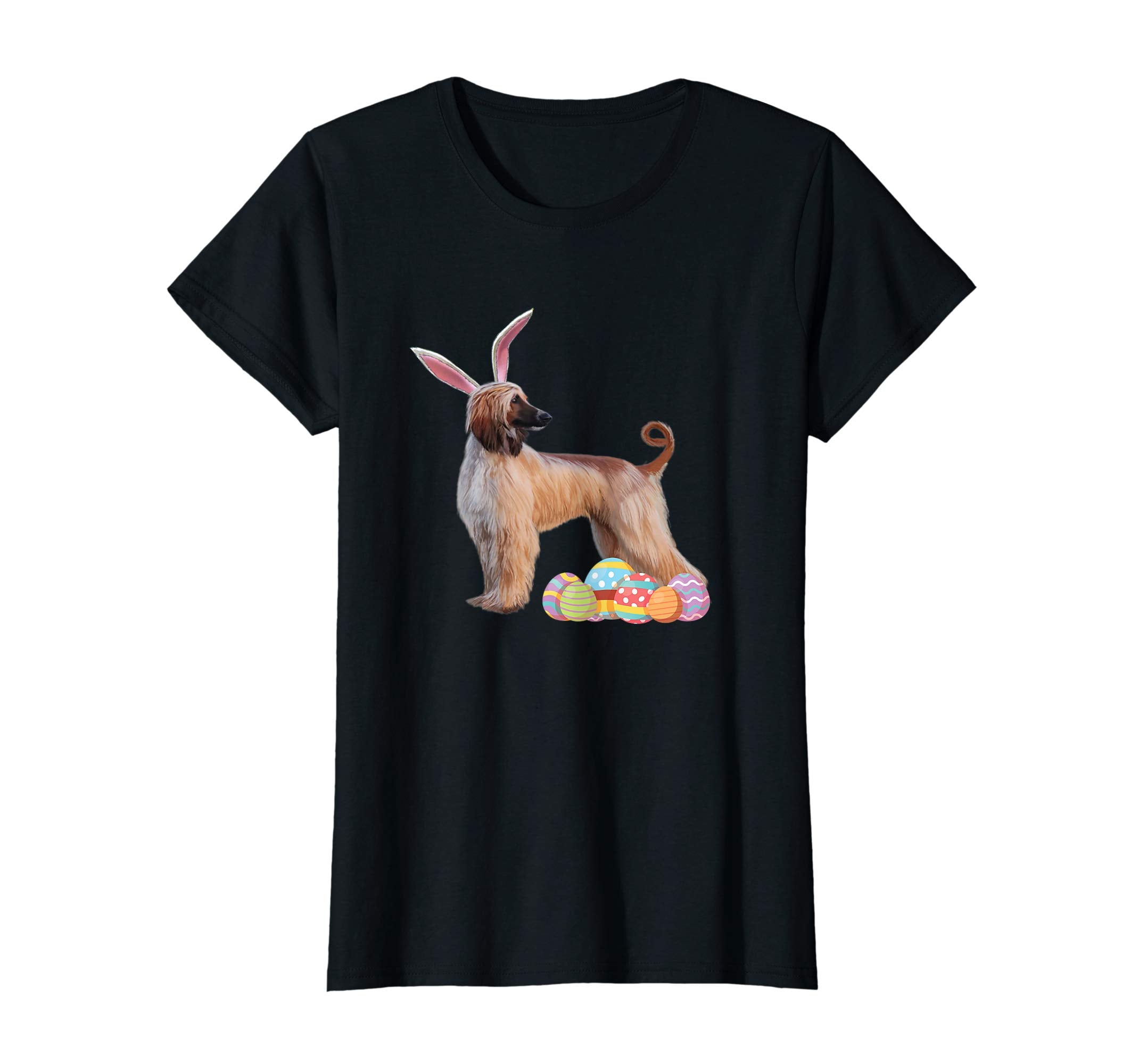 Easter Shirt Afghan Hound Funny Bunny Ears &amp; Eggs Gift