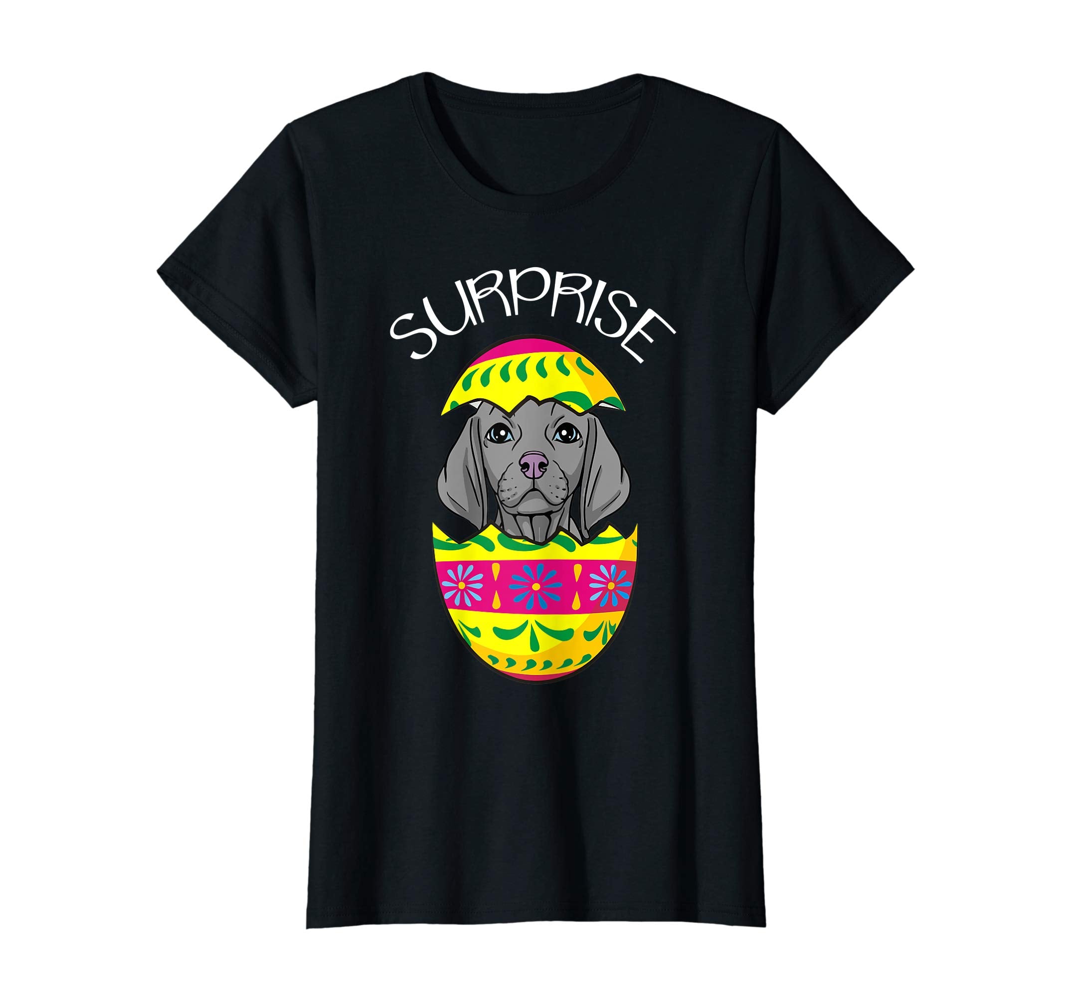 Funny Cute Puppy Weimaraner Hatches Easter Egg Easter Shirt