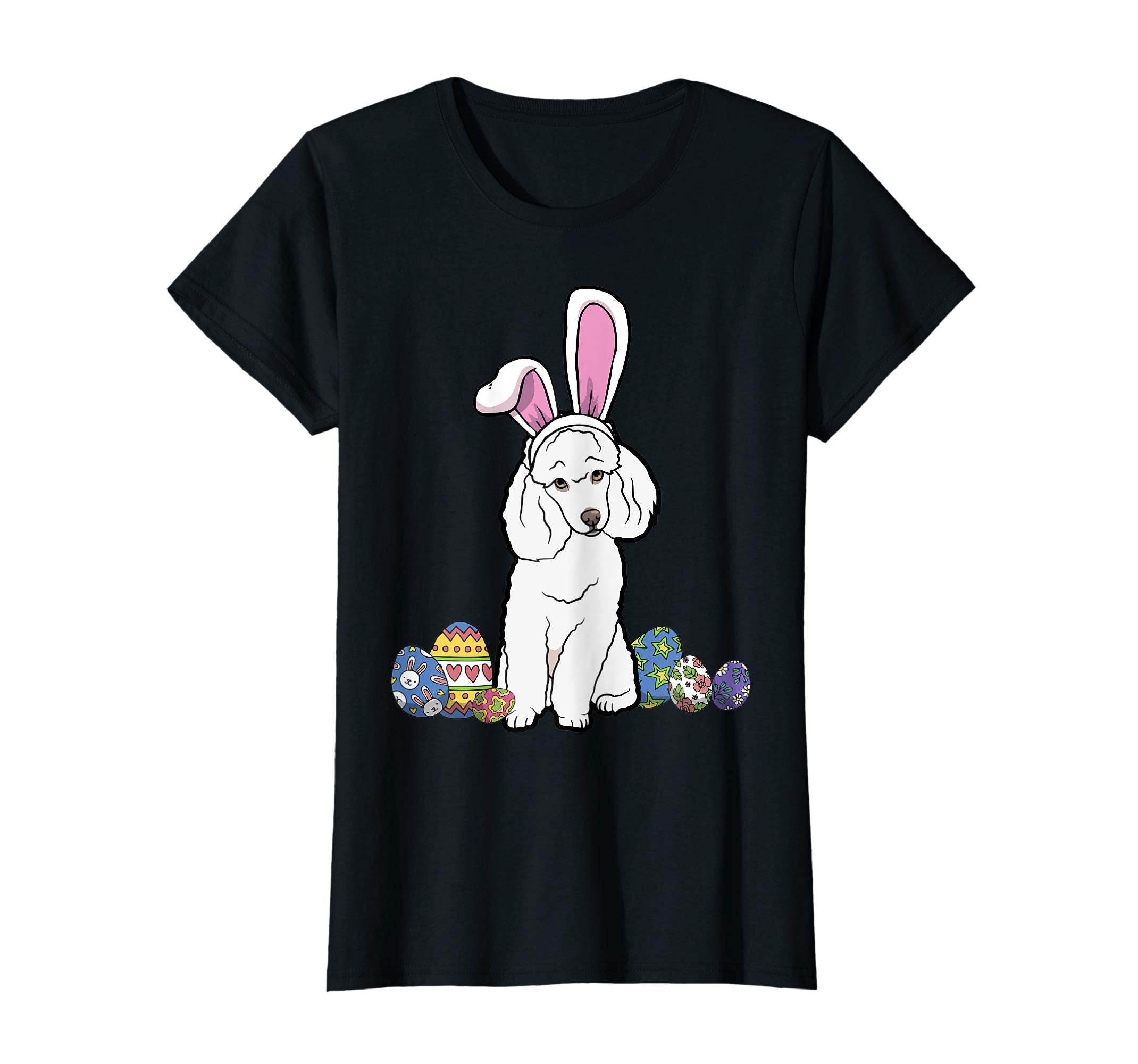 Poodle Dressed As Easter Bunny With Rabbit Ears T-Shirt