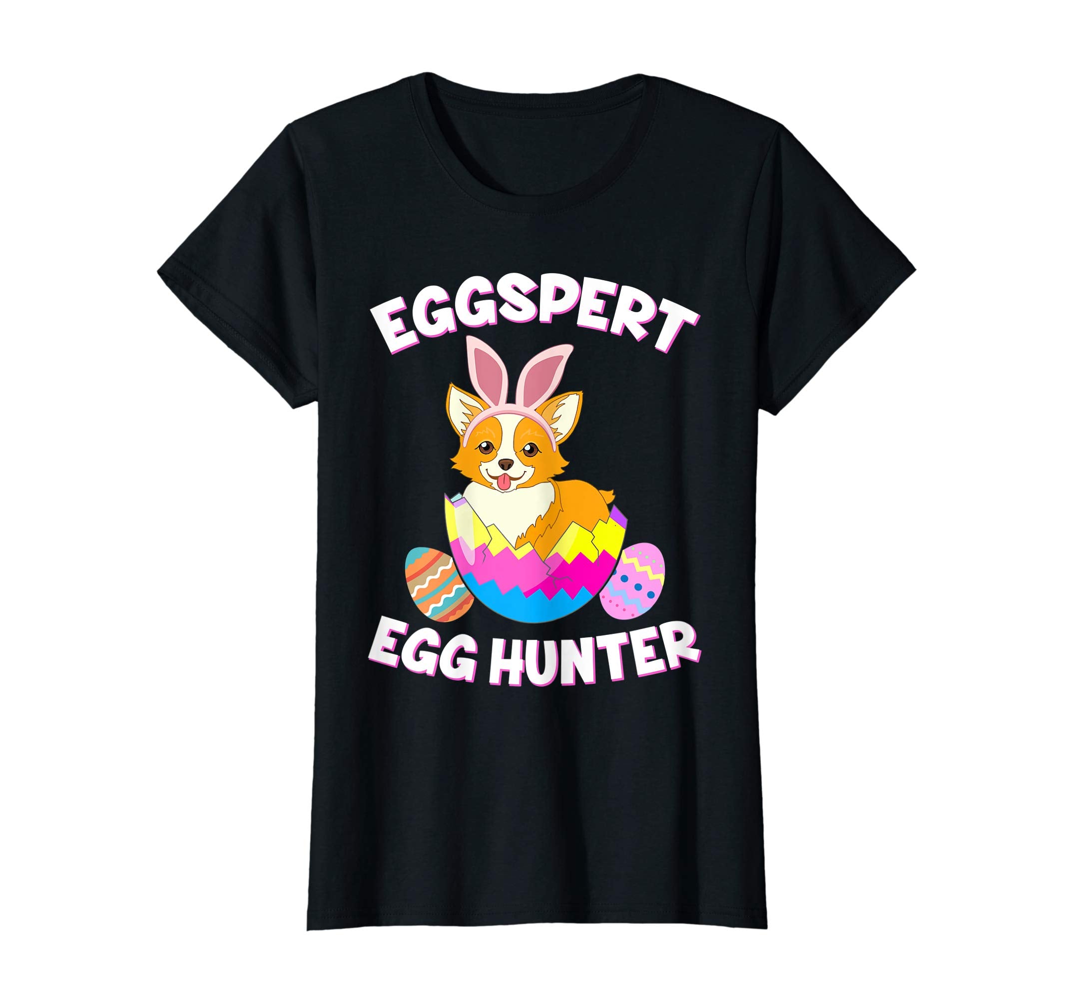 Eggspert Egg Hunter Easter Funny Corgi T Shirt