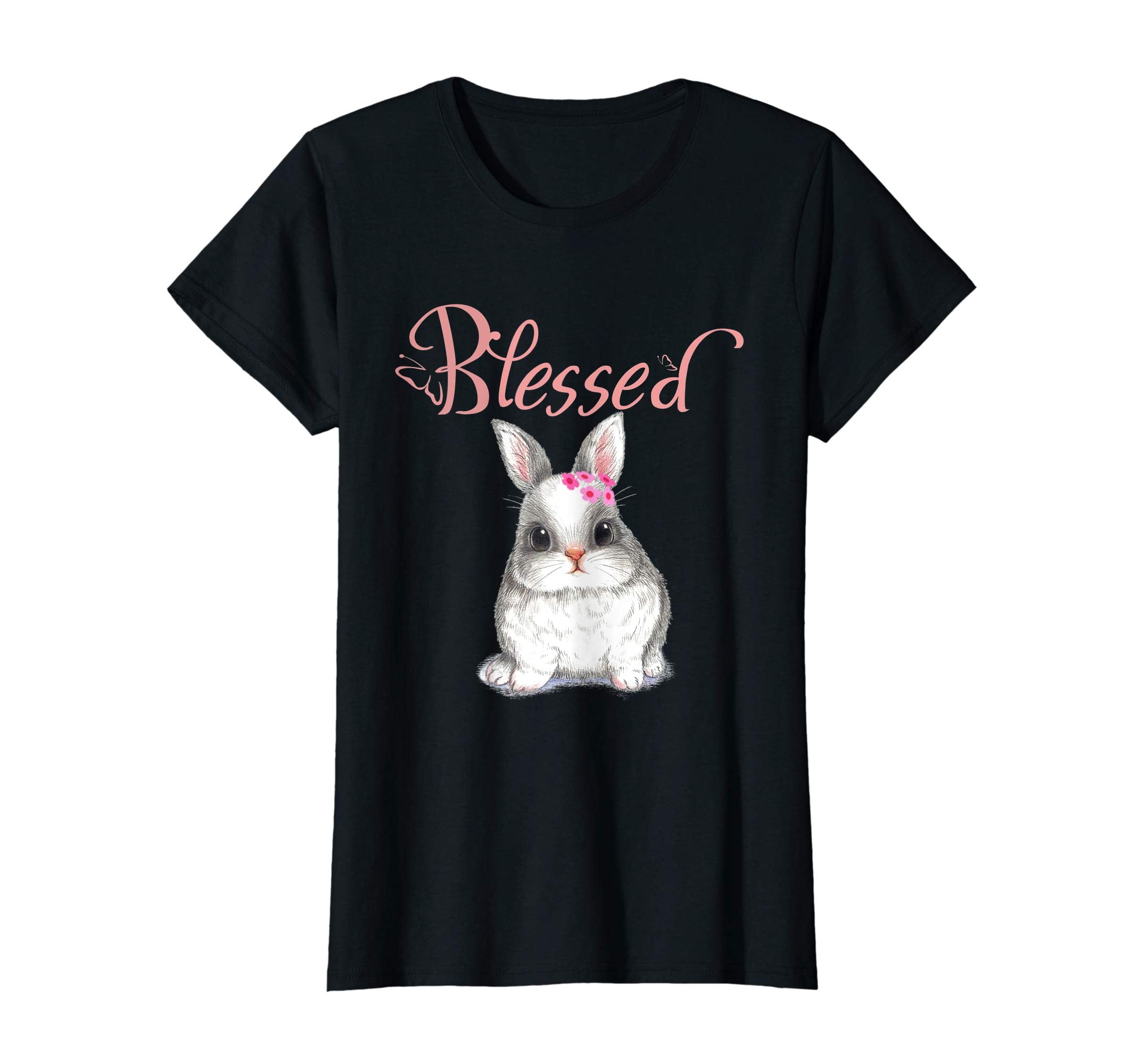 Blessed Bunny Rabbit Spring Easter Flower Shirt