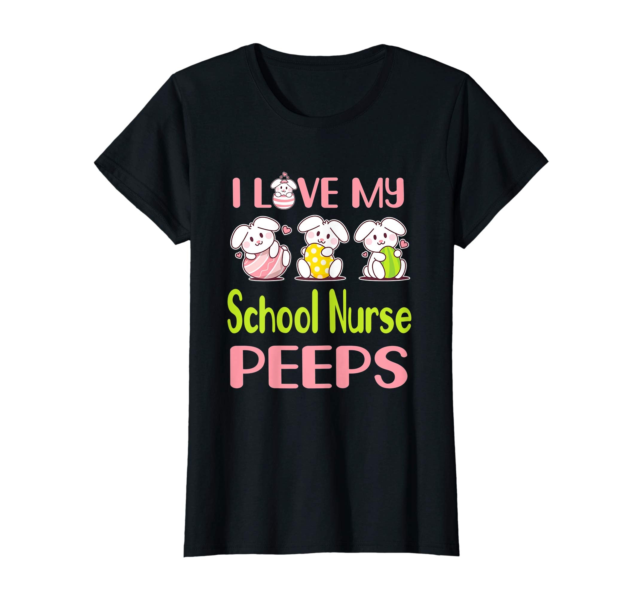 I Love My School Nurse Peeps Happy Easter Teacher Shirt