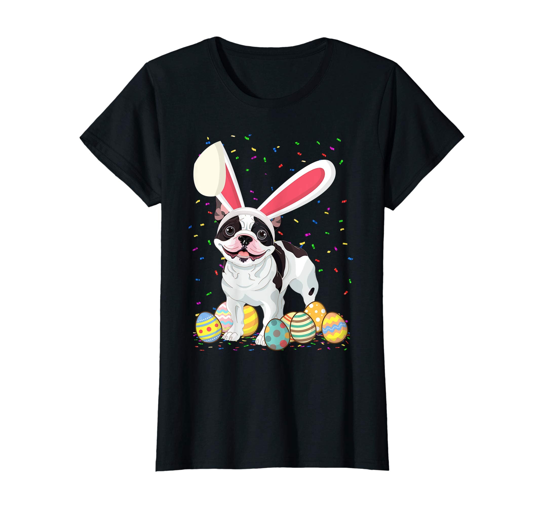 Frenchie Dog Ear Easter Eggs Shirt Happy Easter Day Gift