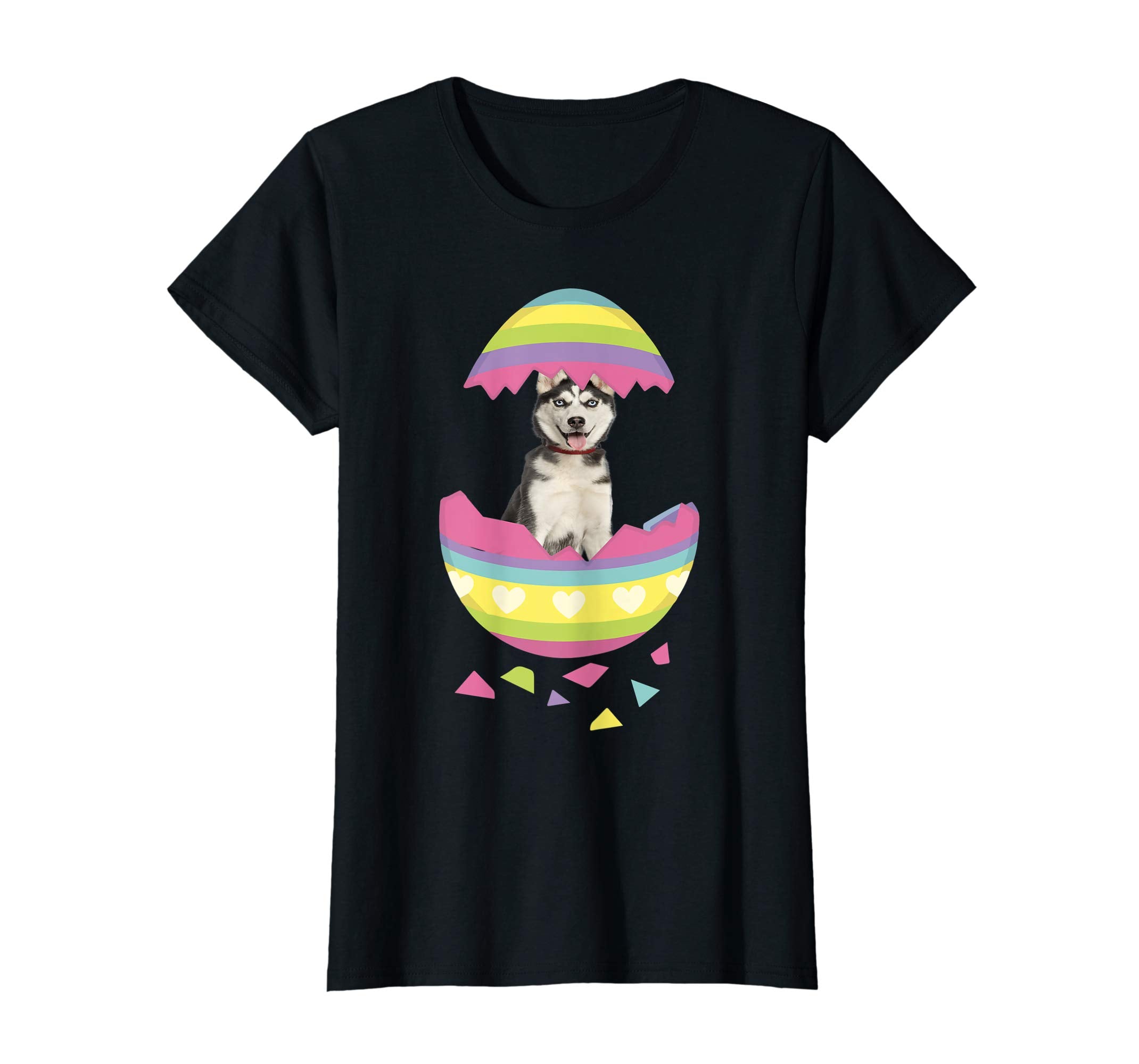 Siberian Husky Easter Egg T-Shirt Dog Lover