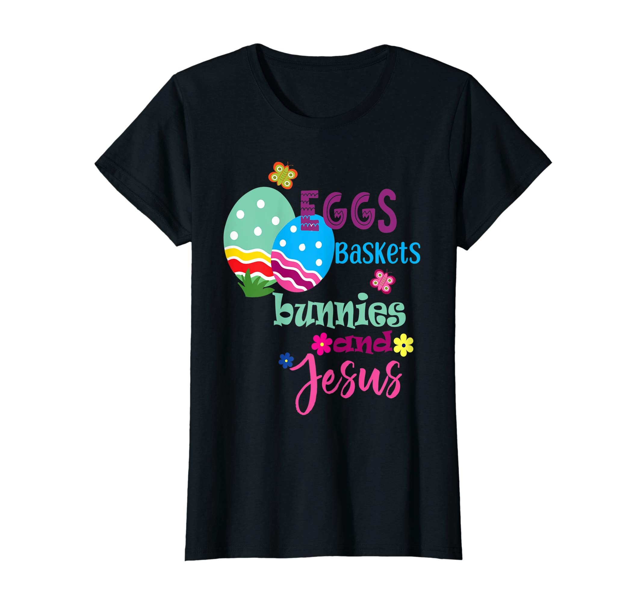 Funny Easter Baskets bunnies and Jesus Gift Tshirt