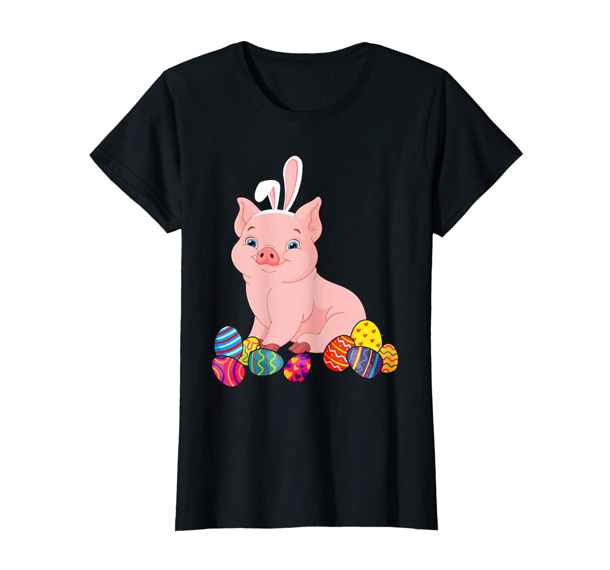 Pig Bunny Ear With Egg Easter Easter Day Shirt