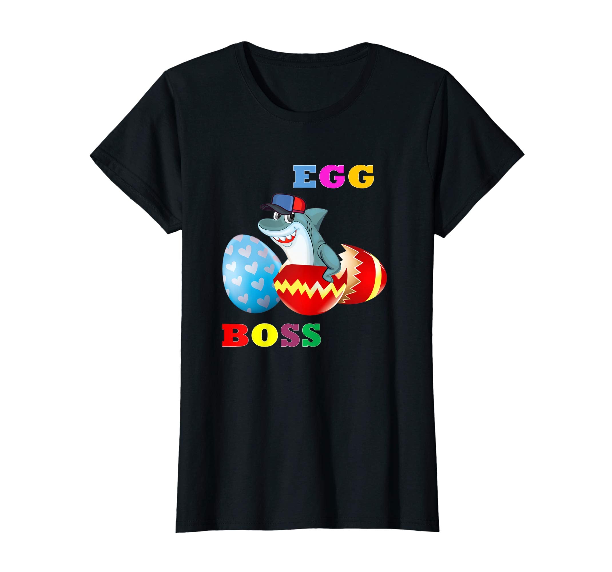 Easter Shark Shirt For Kids Boys Girls Cute Easter Shark Egg