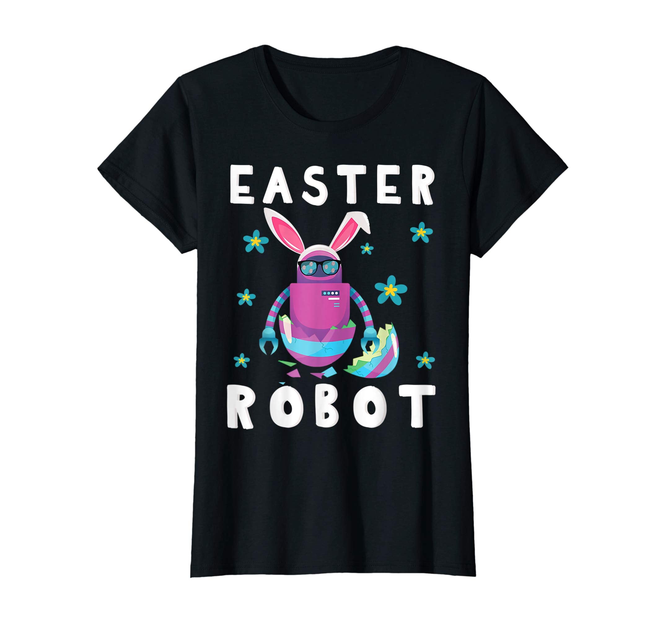 Robot Opening Easter Egg Happy Easter Day Shirt Easter Robo