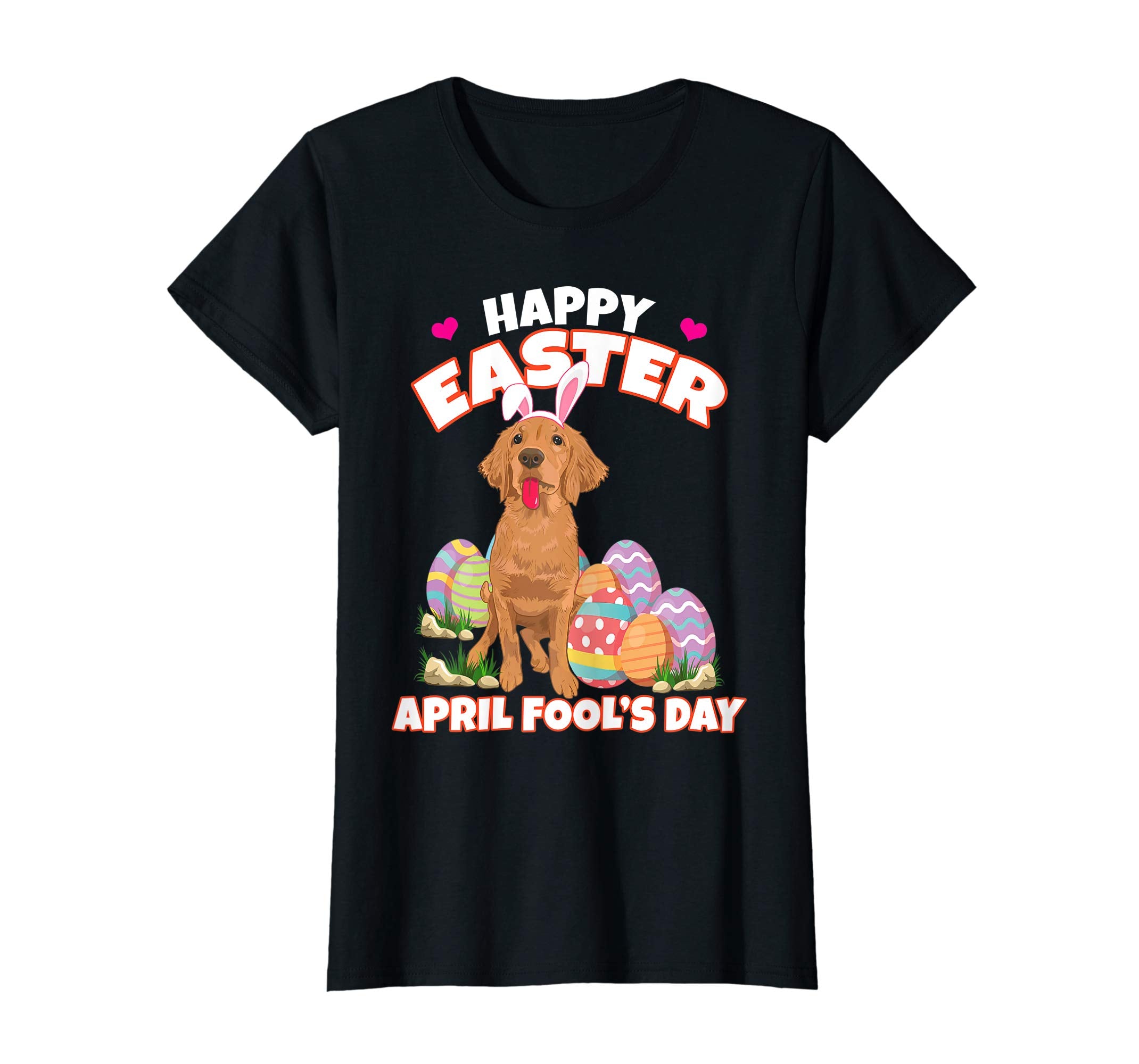 Happy Easter April Fool's Day Funny Golden Retriever T Shirt