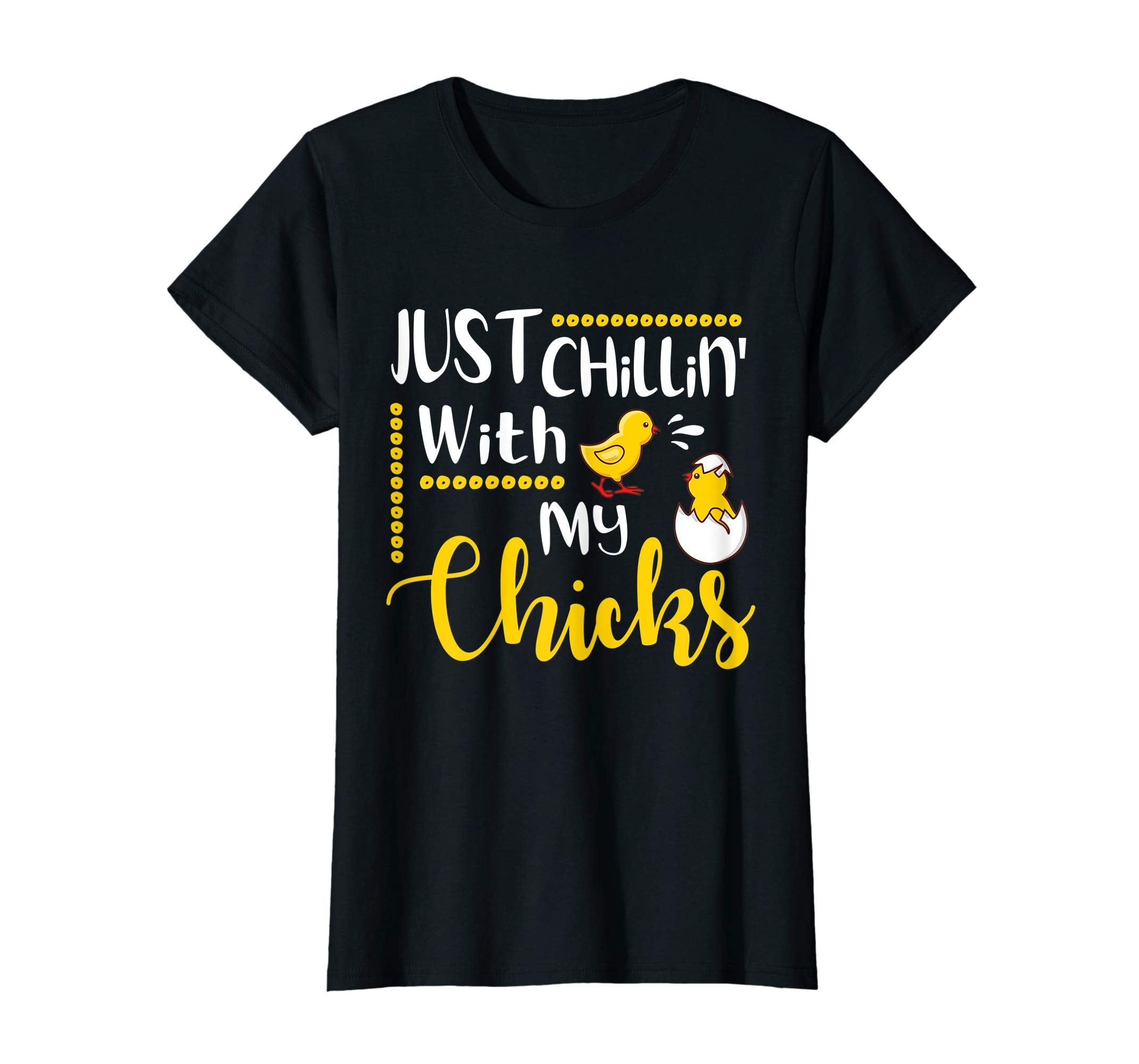 Just Chillin' With My Chicks Peeps Happy Easter Day Shirt