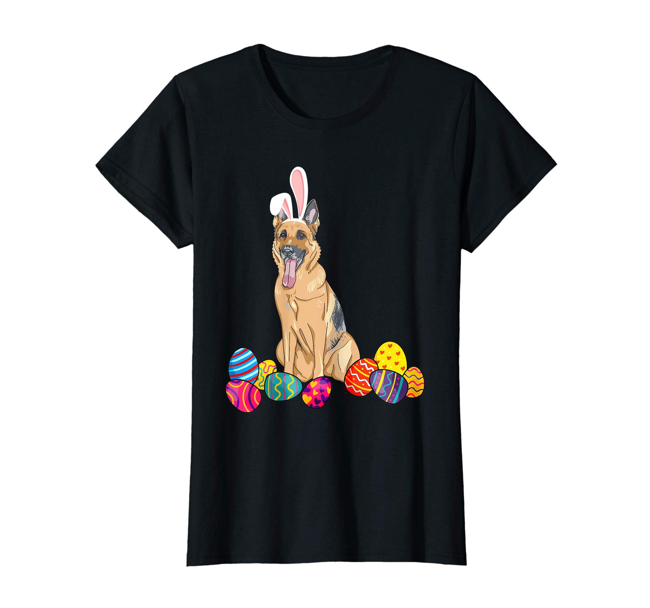 German Shepherd Bunny Ear With Egg Easter Easter Day Shirt