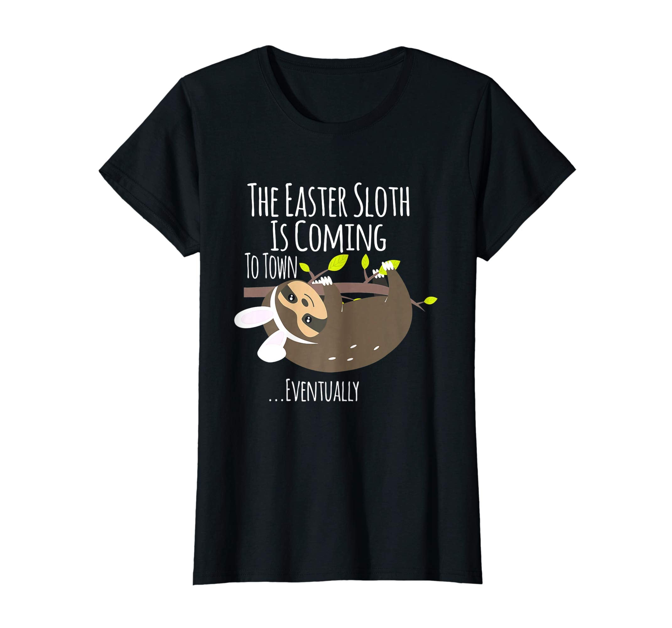 The Easter Sloth With Bunny Ears Funny T Shirt Easter Bunny