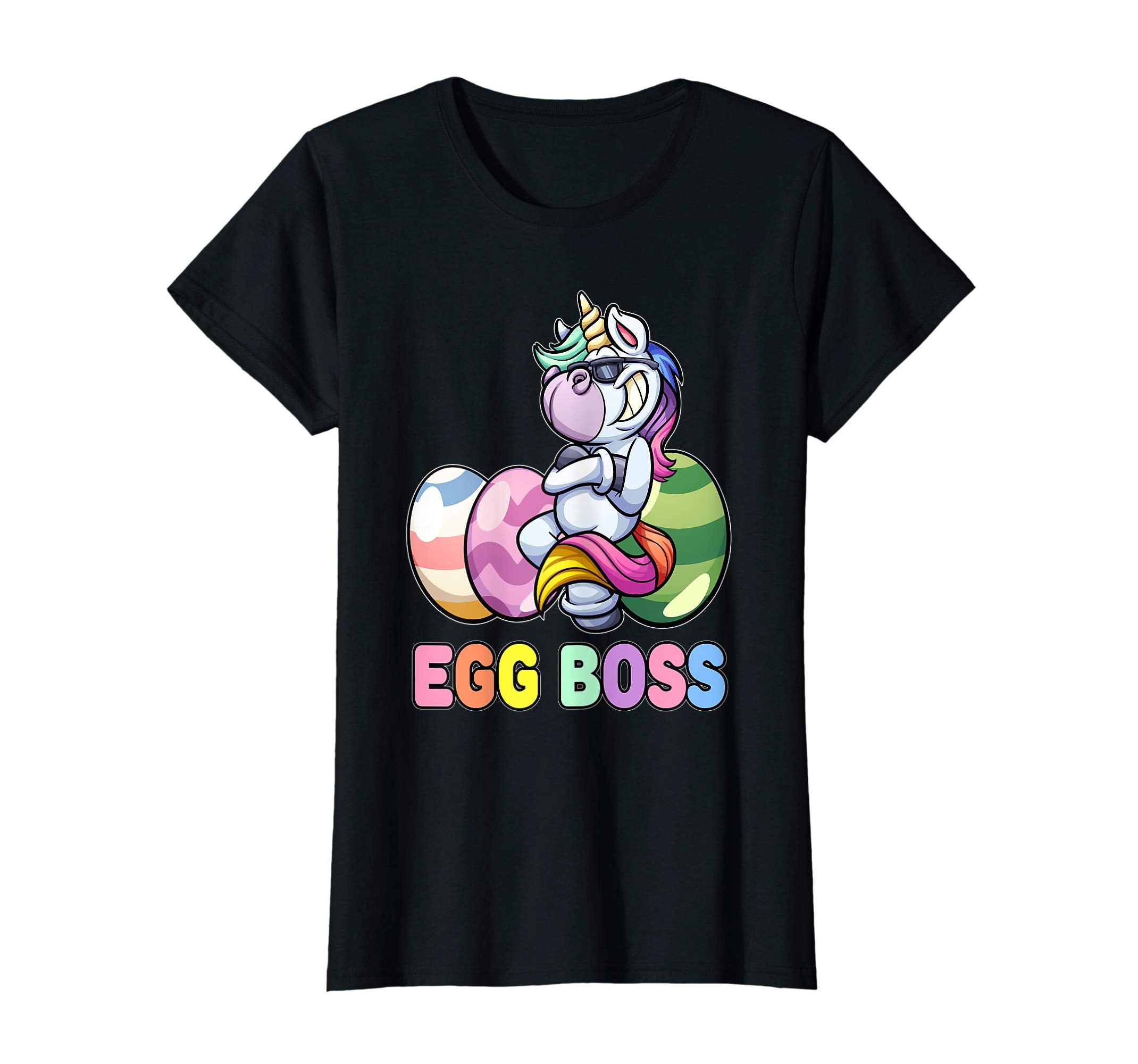 Egg Boss Unicorn Easter Shirt For Kids Girls Boy Easter Gift