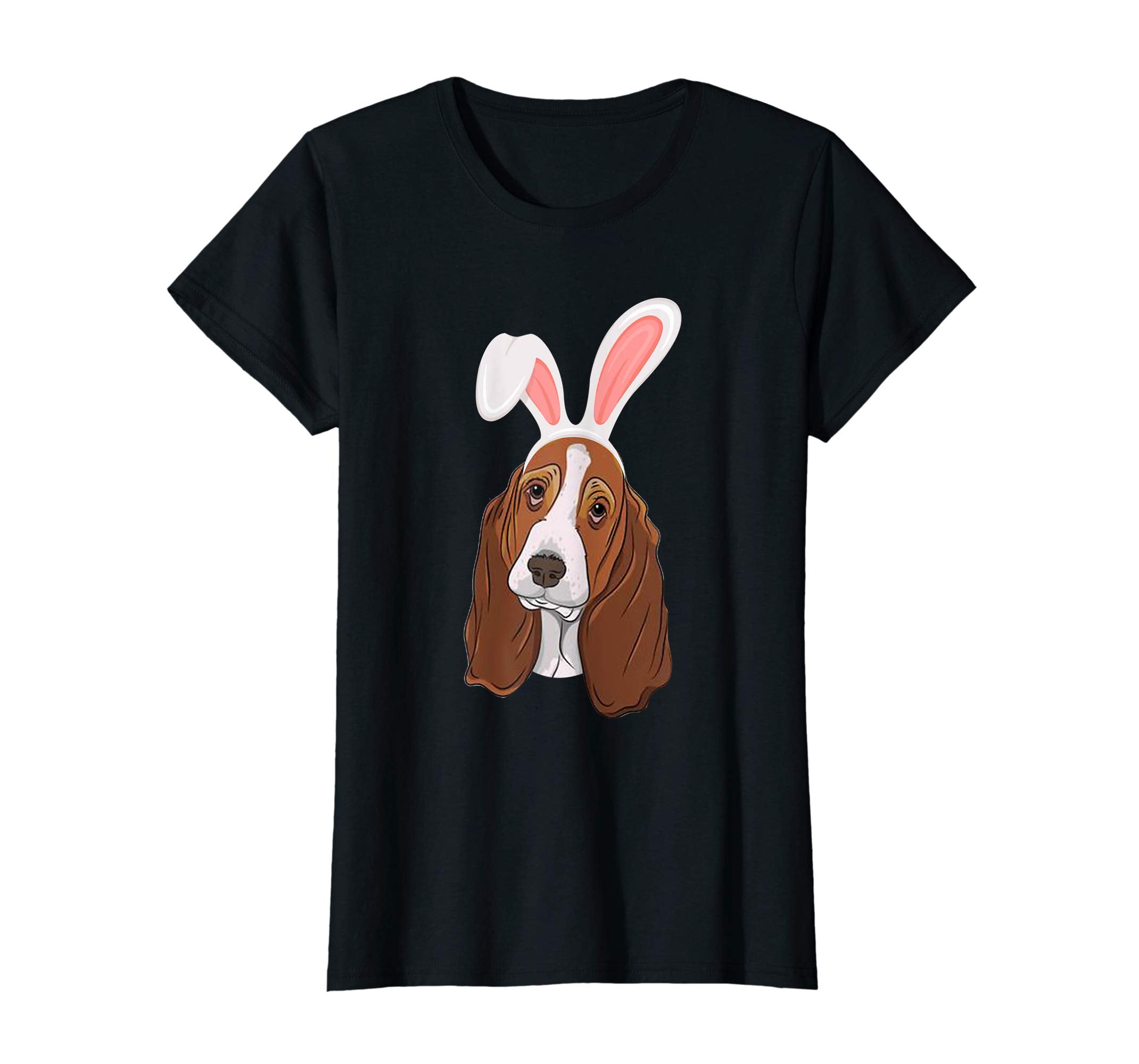 Basset Hound Dressed As Easter Bunny With Rabbit Ears Shirt