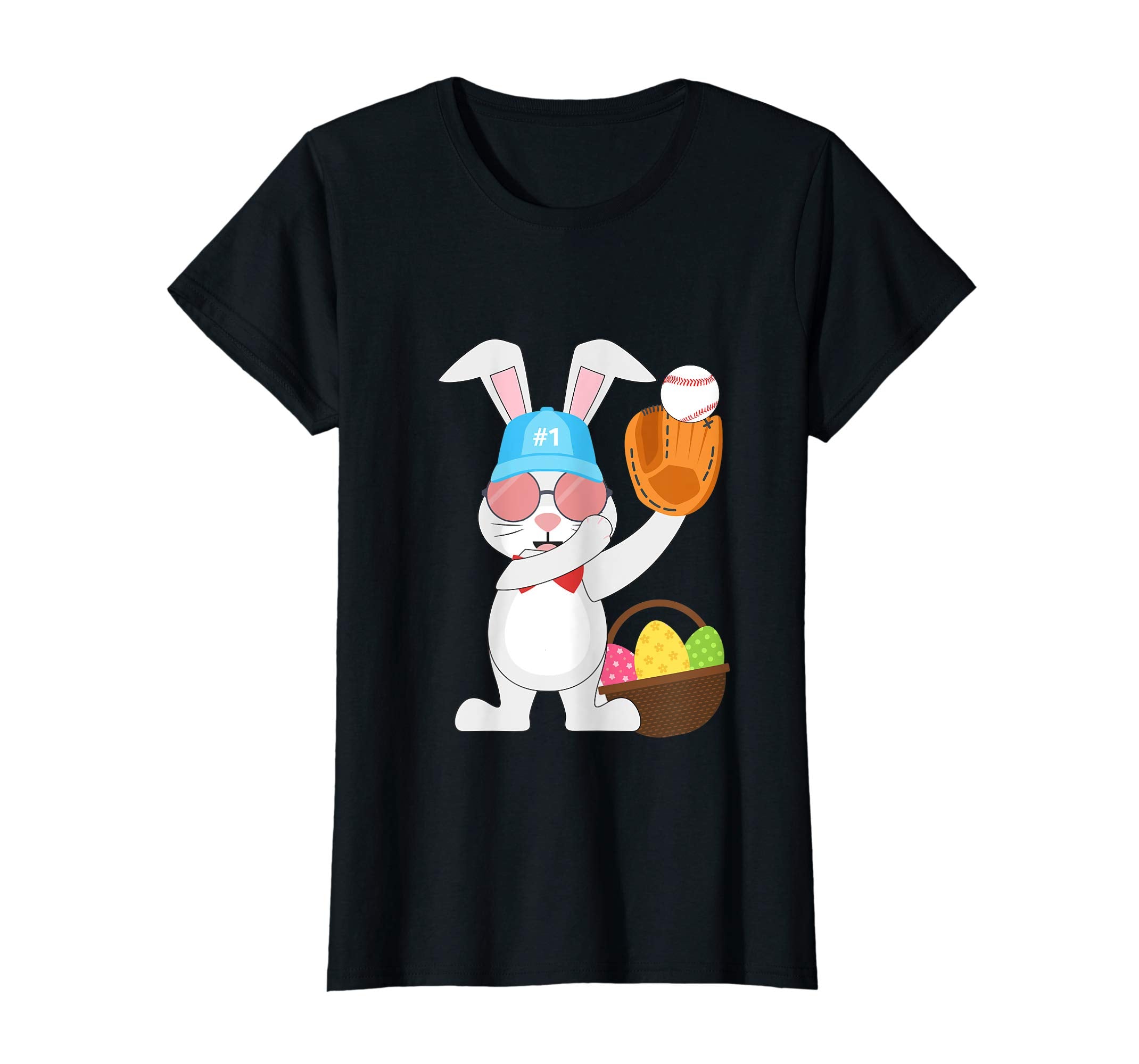 Baseball Easter Bunny Eggs & Basket 2019 TShirt