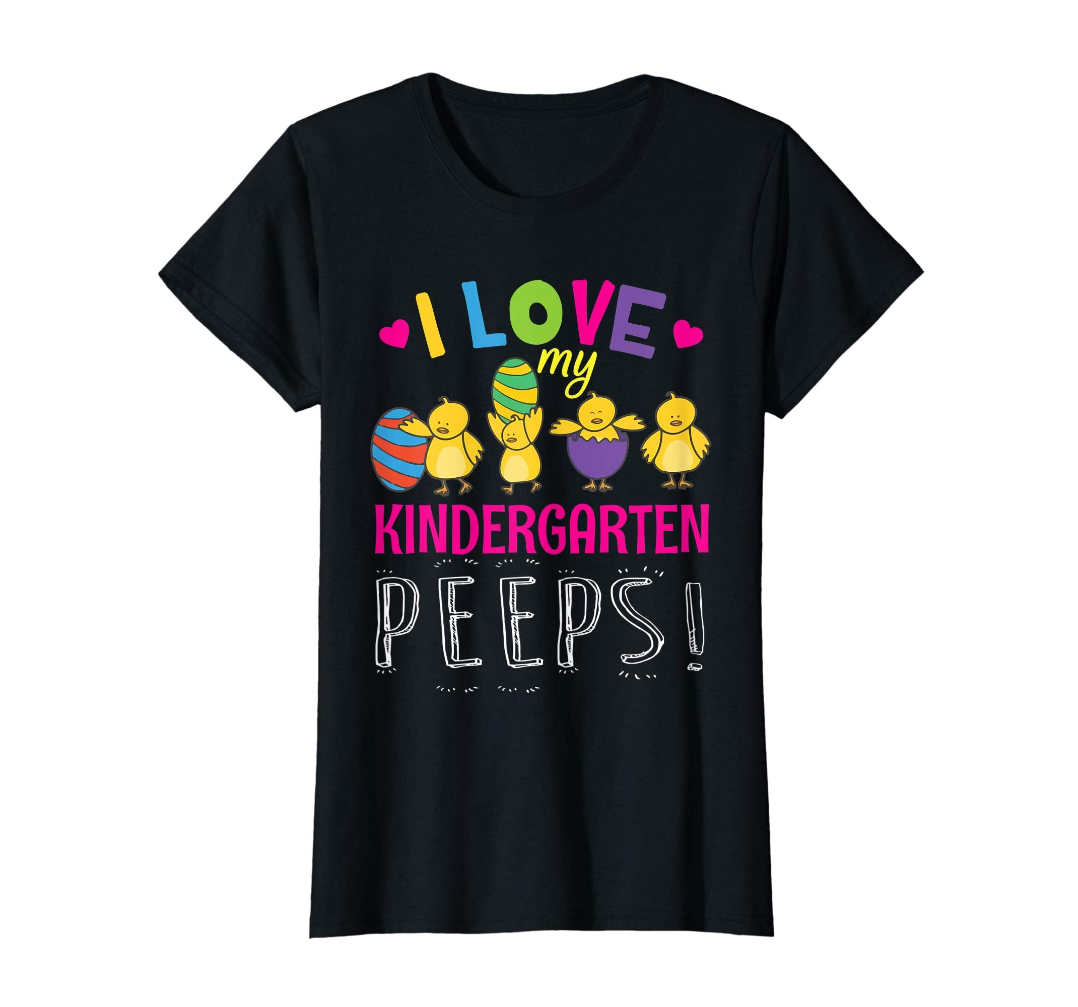 Hearts Chicks Easter Eggs I Love My Kindergarten Peeps Shirt