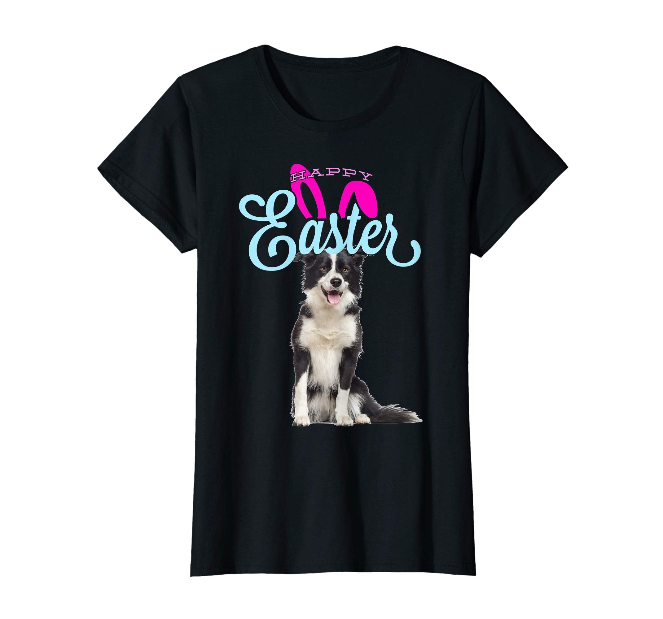 Easter Bunny Border Collie Tshirt Dog Men Women Gift