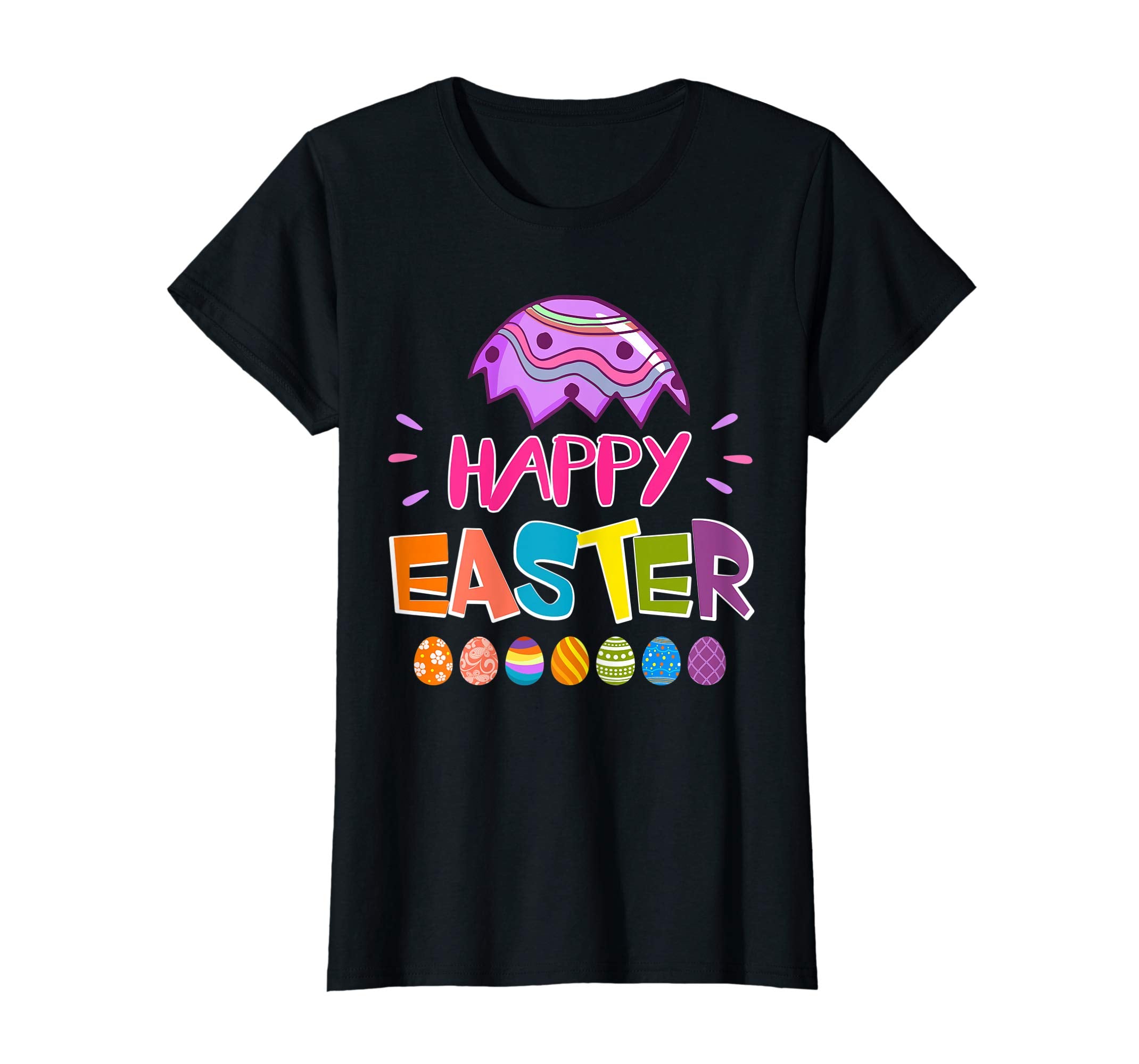 Happy Easter T-Shirt Funny Easter Eggs Novelty Shirt Gift