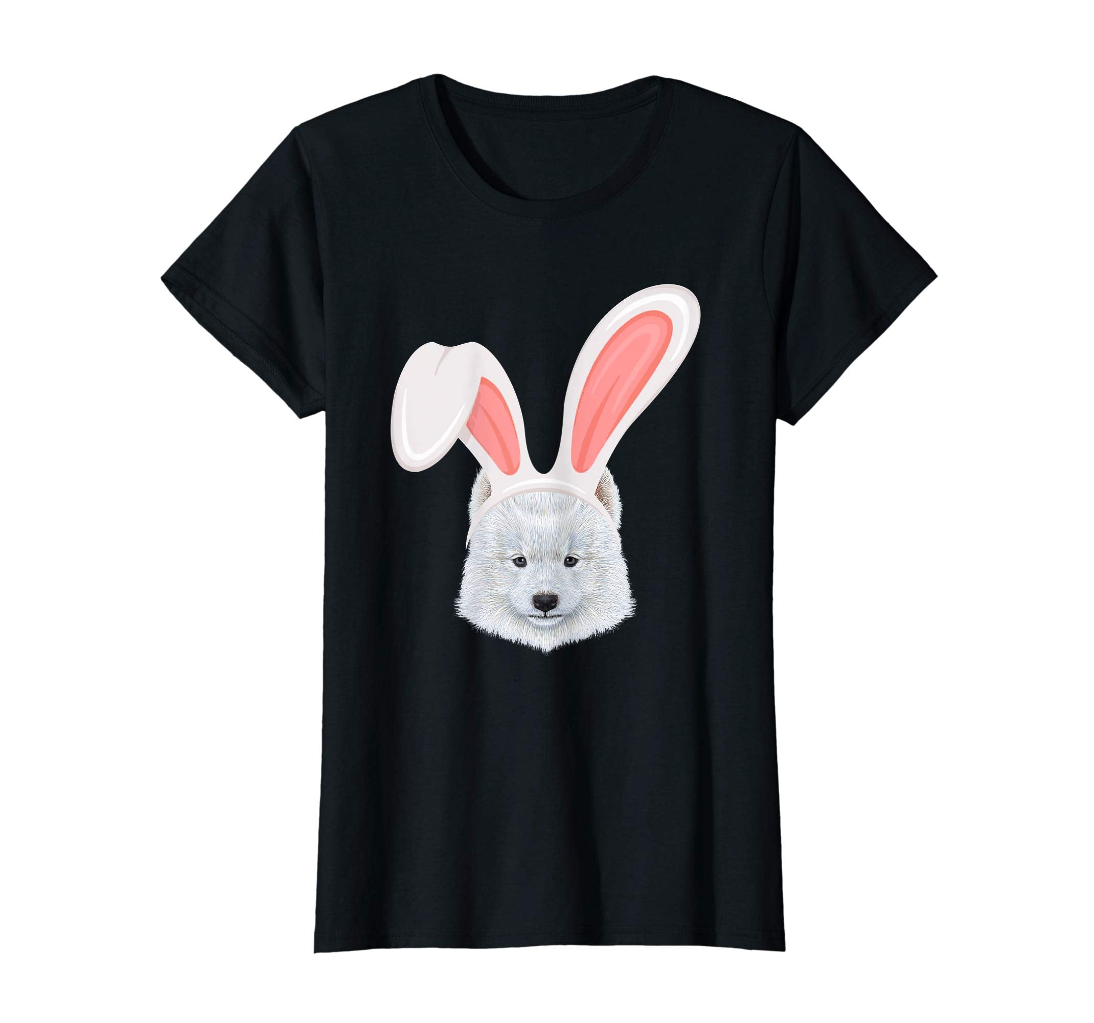 American Eskimo Dressed As Easter Bunny Rabbit Ears T-Shirt