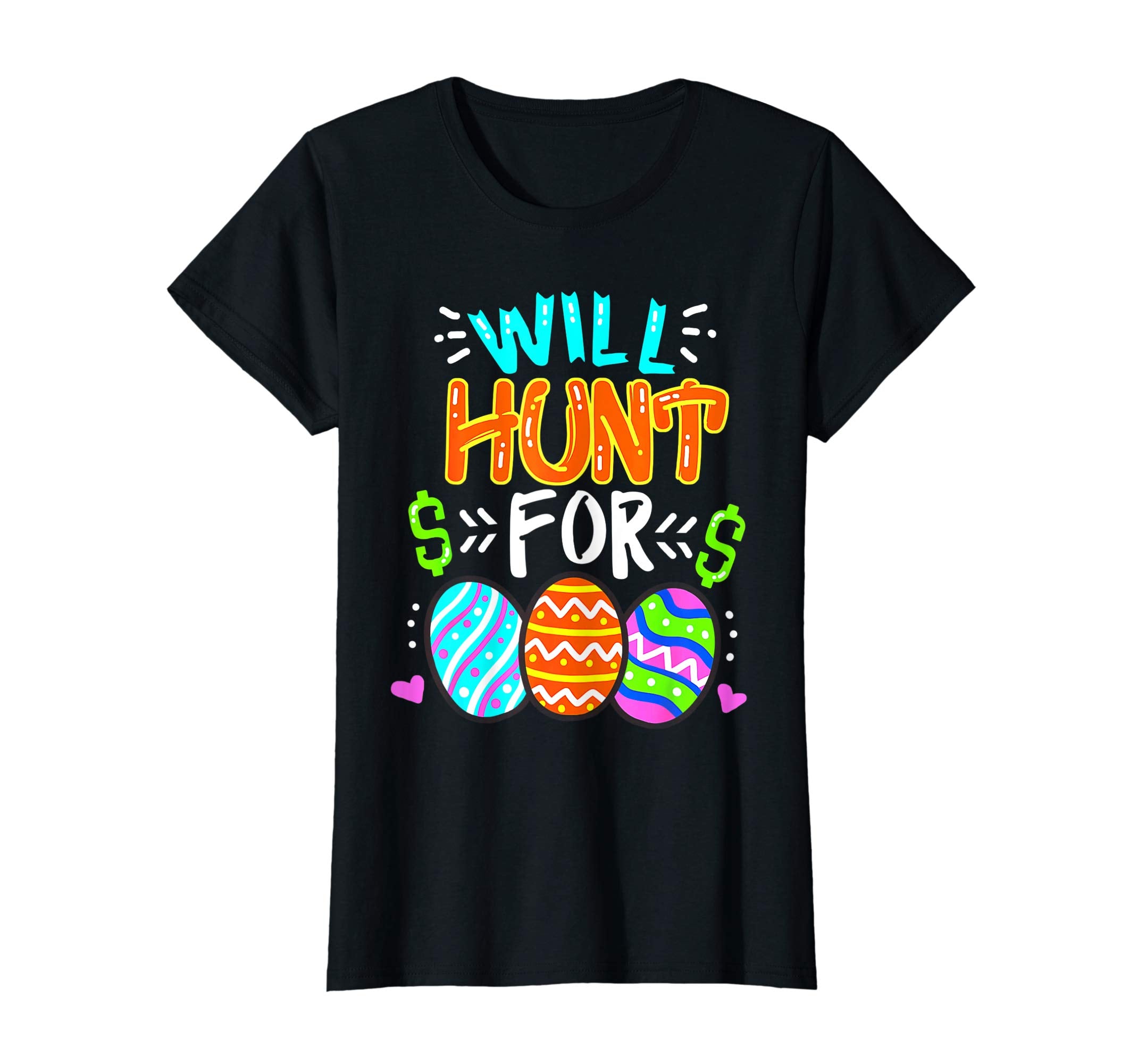 Happy Easter Day T-Shirt Colorful Egg Tee Gift Hunting Shirt
