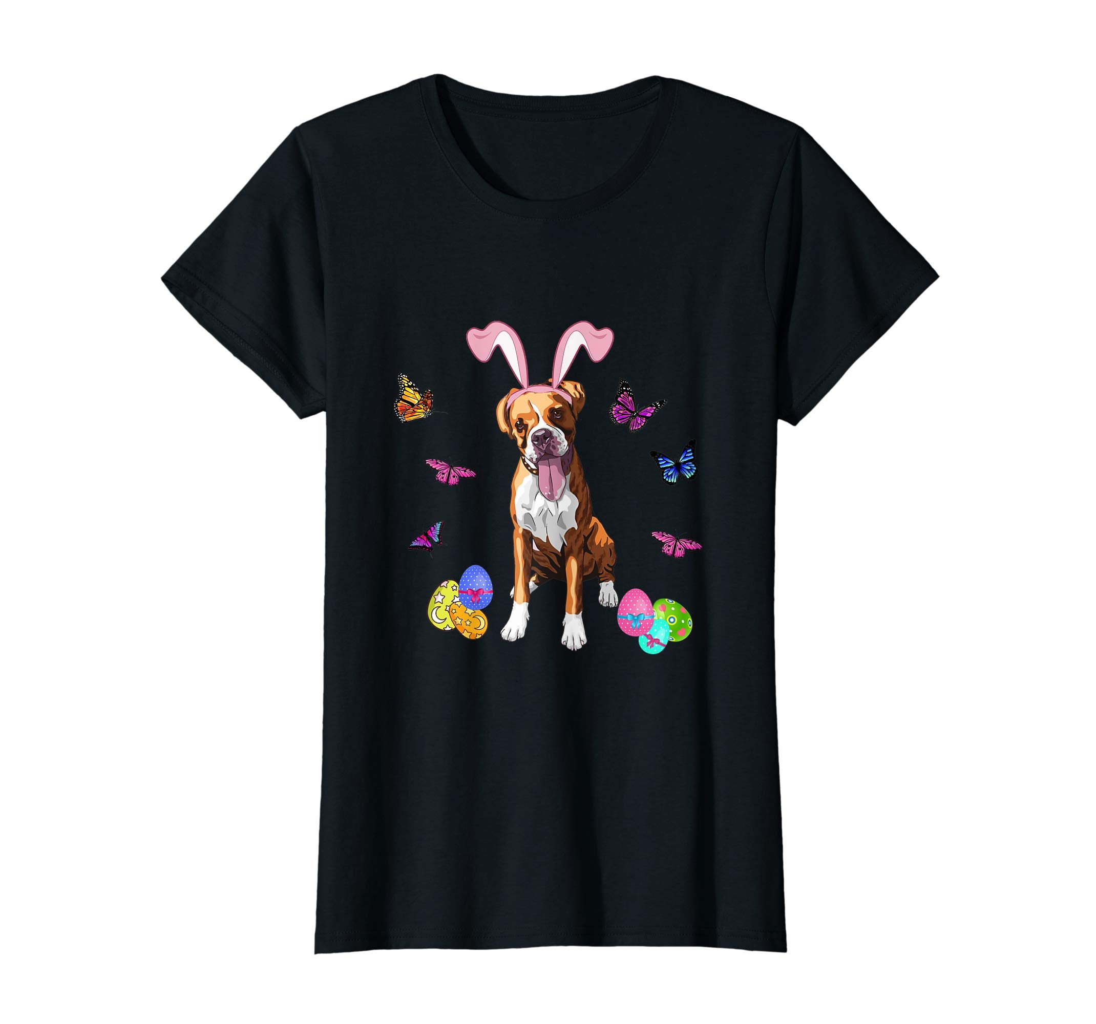 Boxer Bunny Rabbit Happy Easter Day T-Shirt