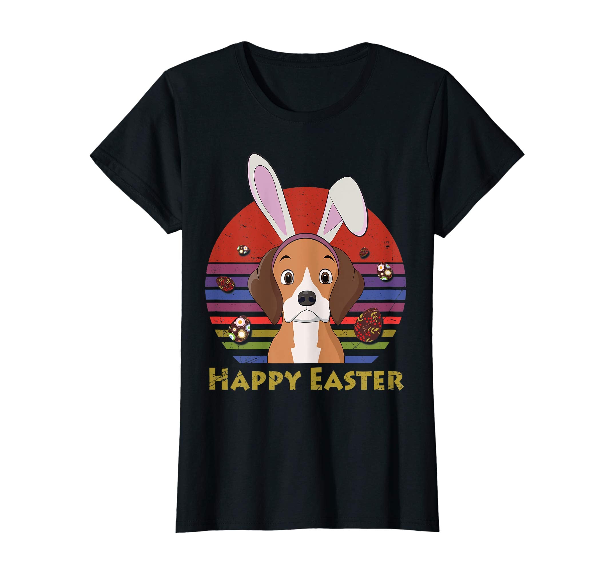 Beagle With Bunny Headband Happy Easter Tshirt Easter Gifts