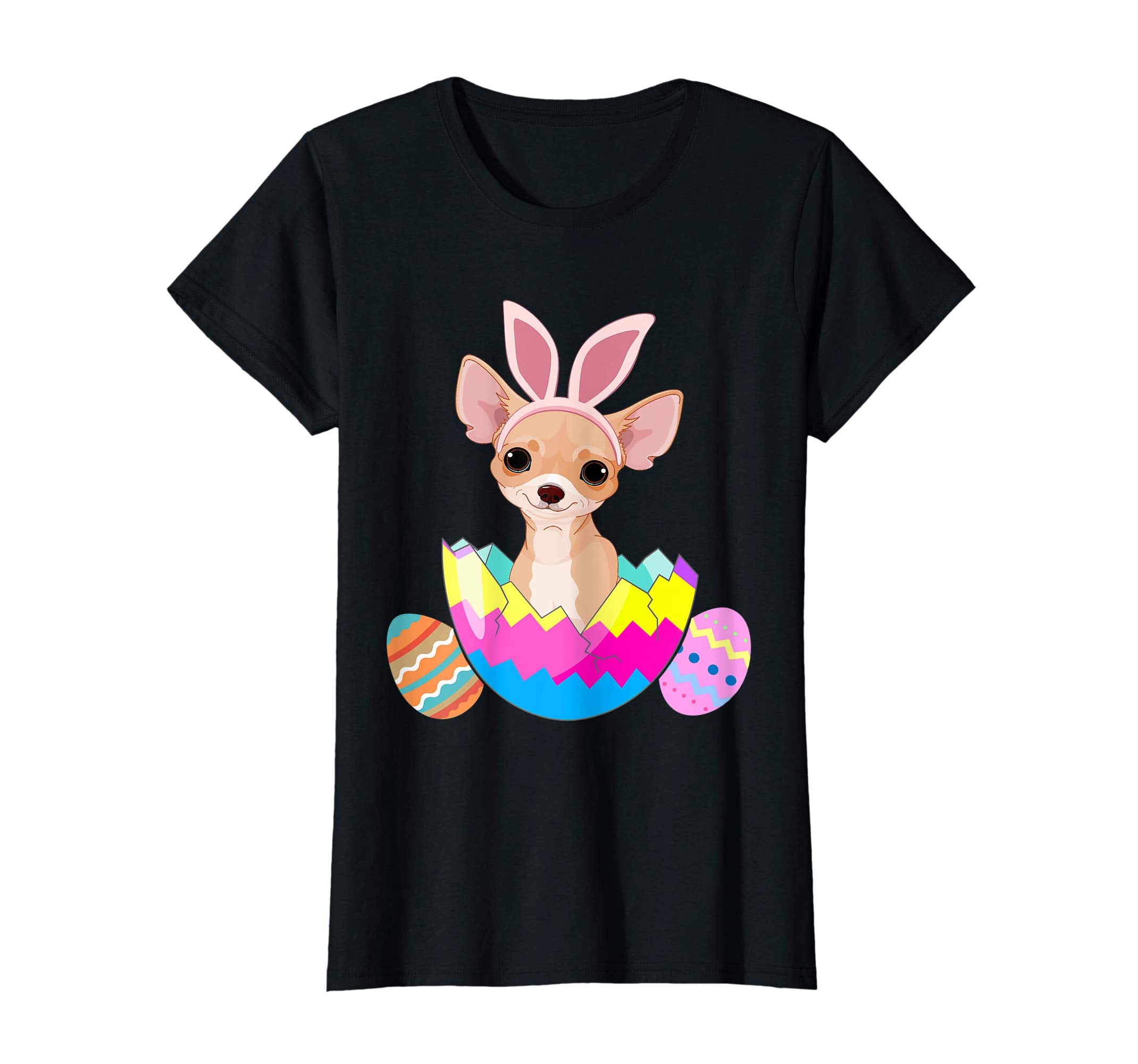 Chihuahua Wearing Easter Bunny Ears Funny Chihuahua T Shirt
