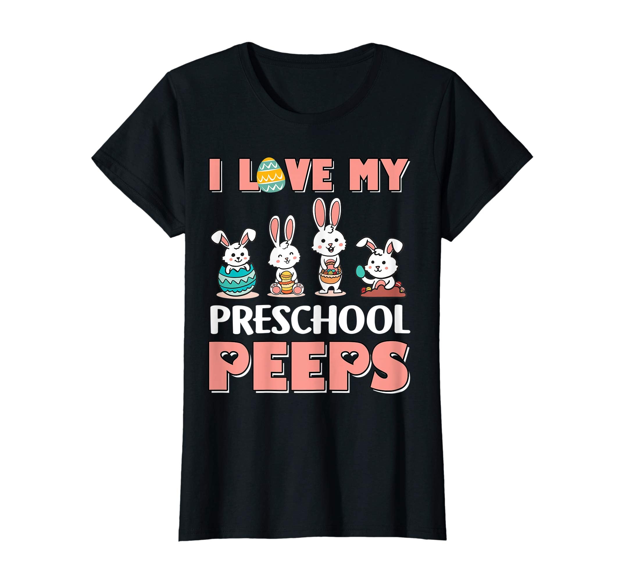 I Love My Preschool Peeps Happy Easter Teacher Shirt