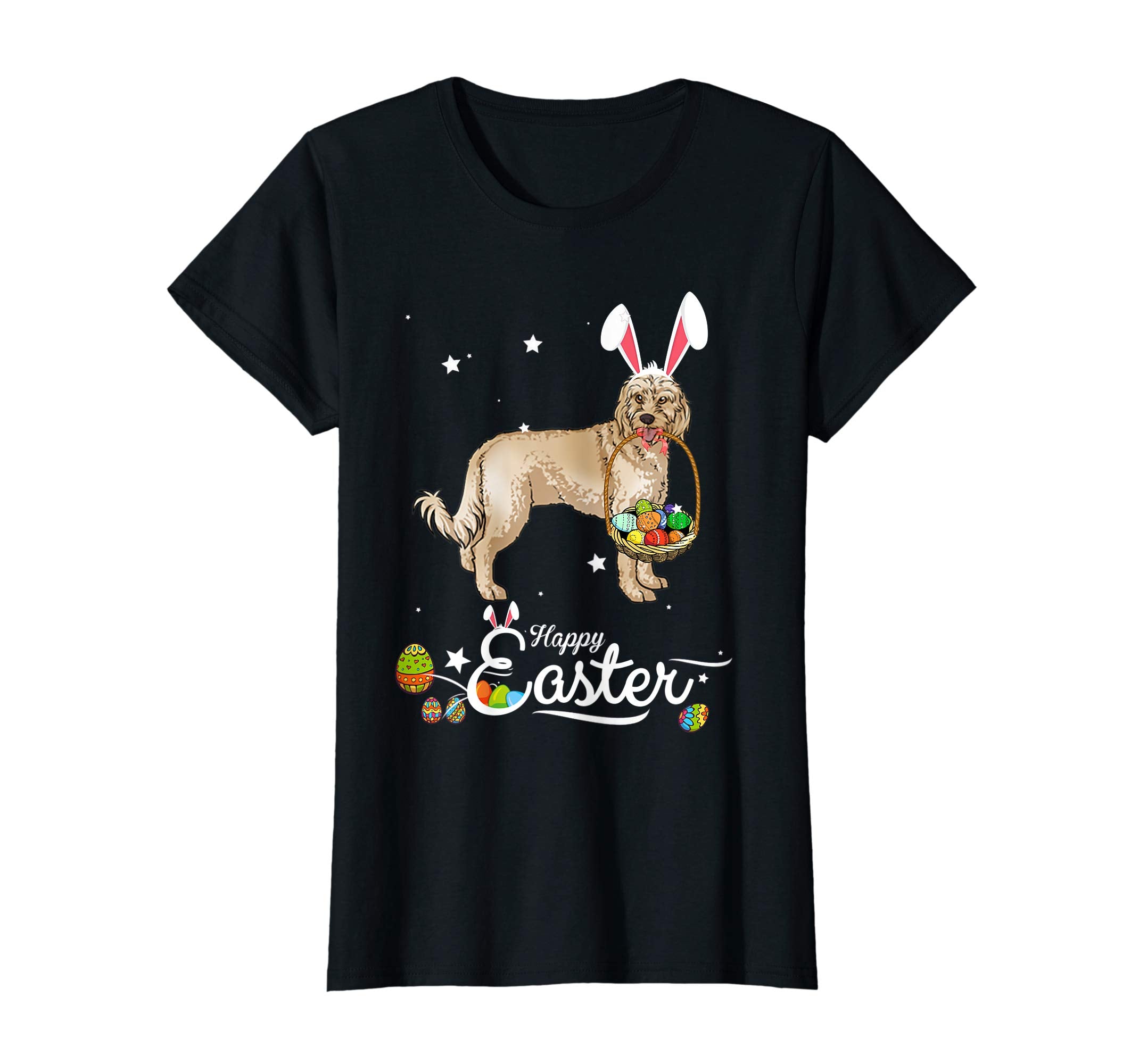 Cockapoo Dog With Bunny Hat Easter Costume T Shirt