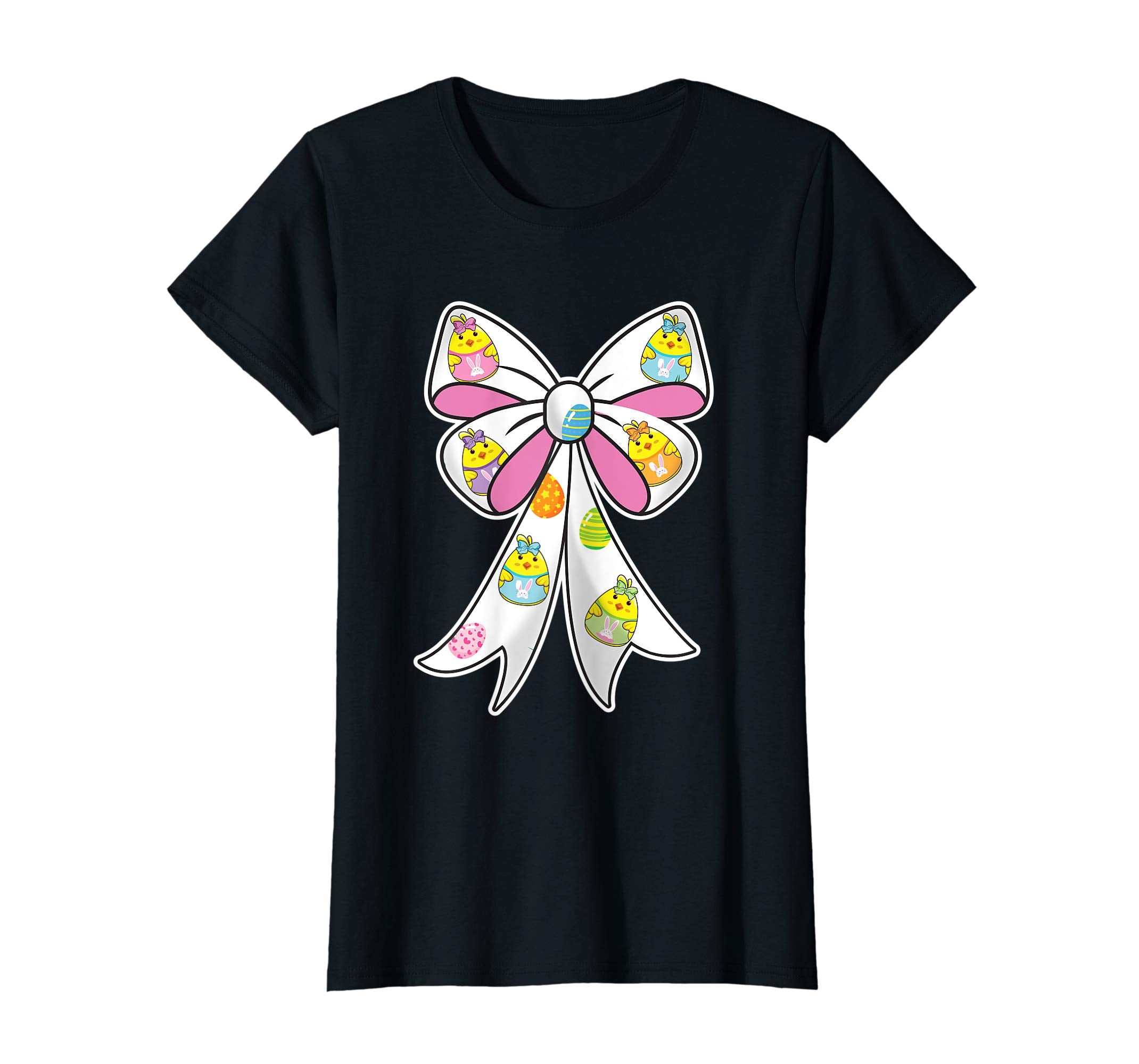 Cute Easter Peeps shirt for Girls Bow t-shirt Egg Hunt Tee