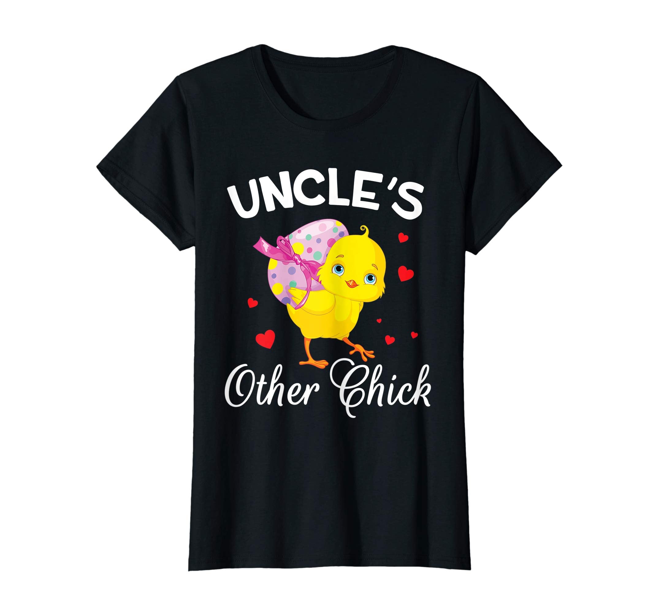 Hearts Chick With Big Easter Egg Shirt Uncle's Other Chick