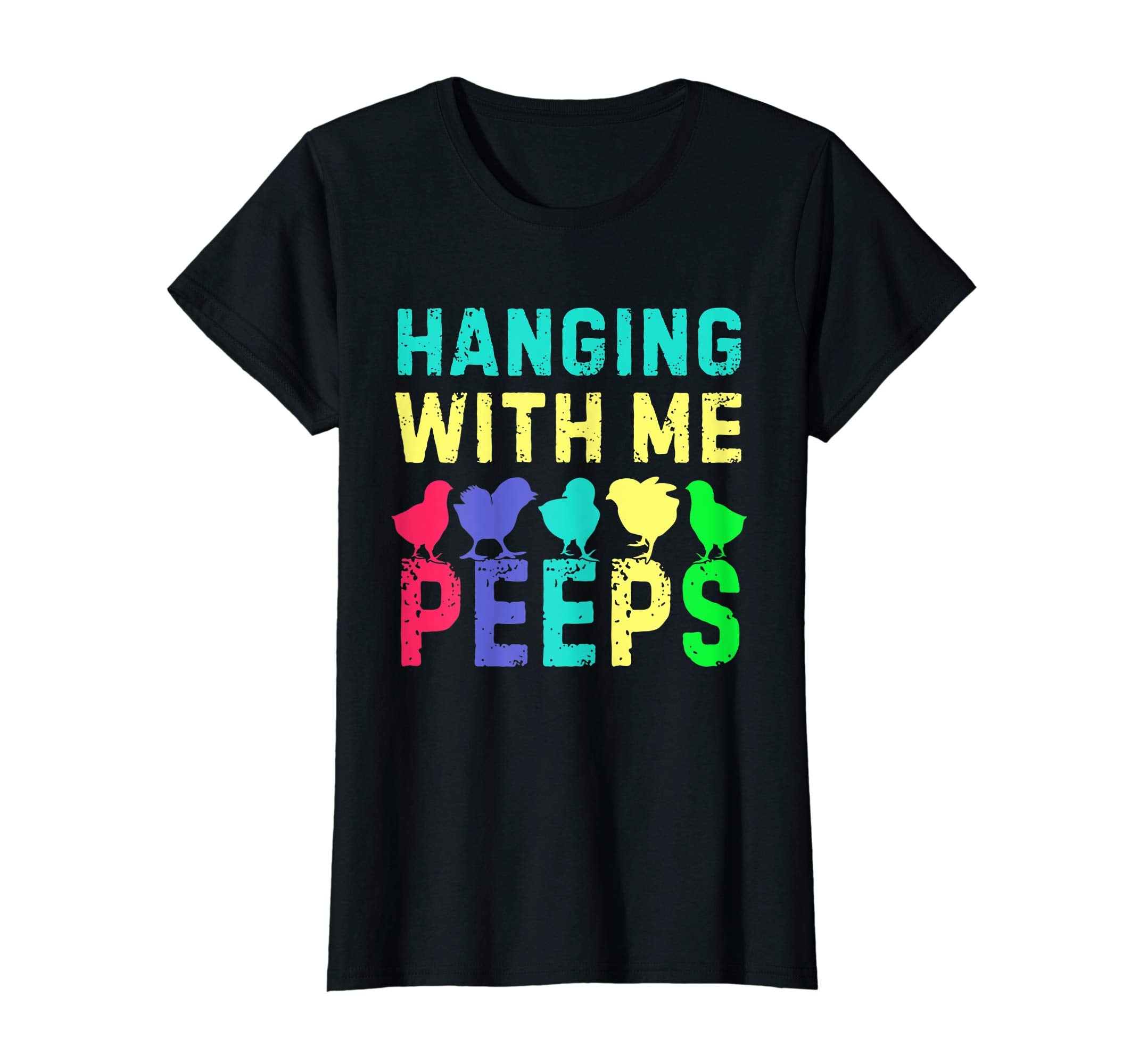 Hanging With My Peeps Happy Easter Kids Boys Girls T Shirt
