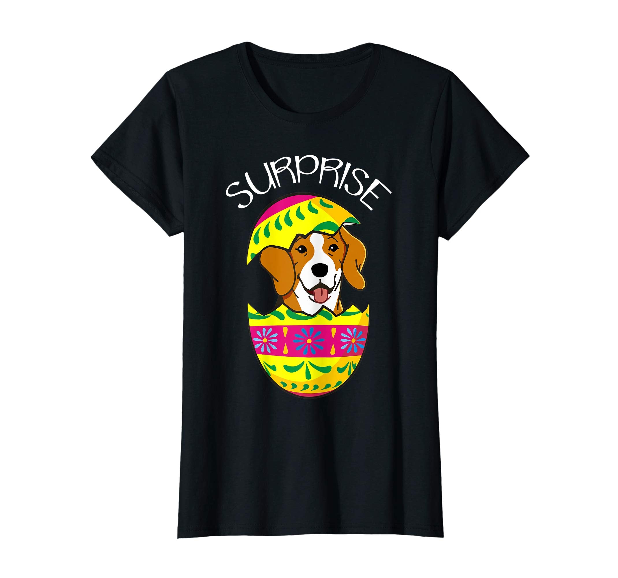 Funny Cute Puppy Beagle Hatches Easter Egg Easter T-Shirt