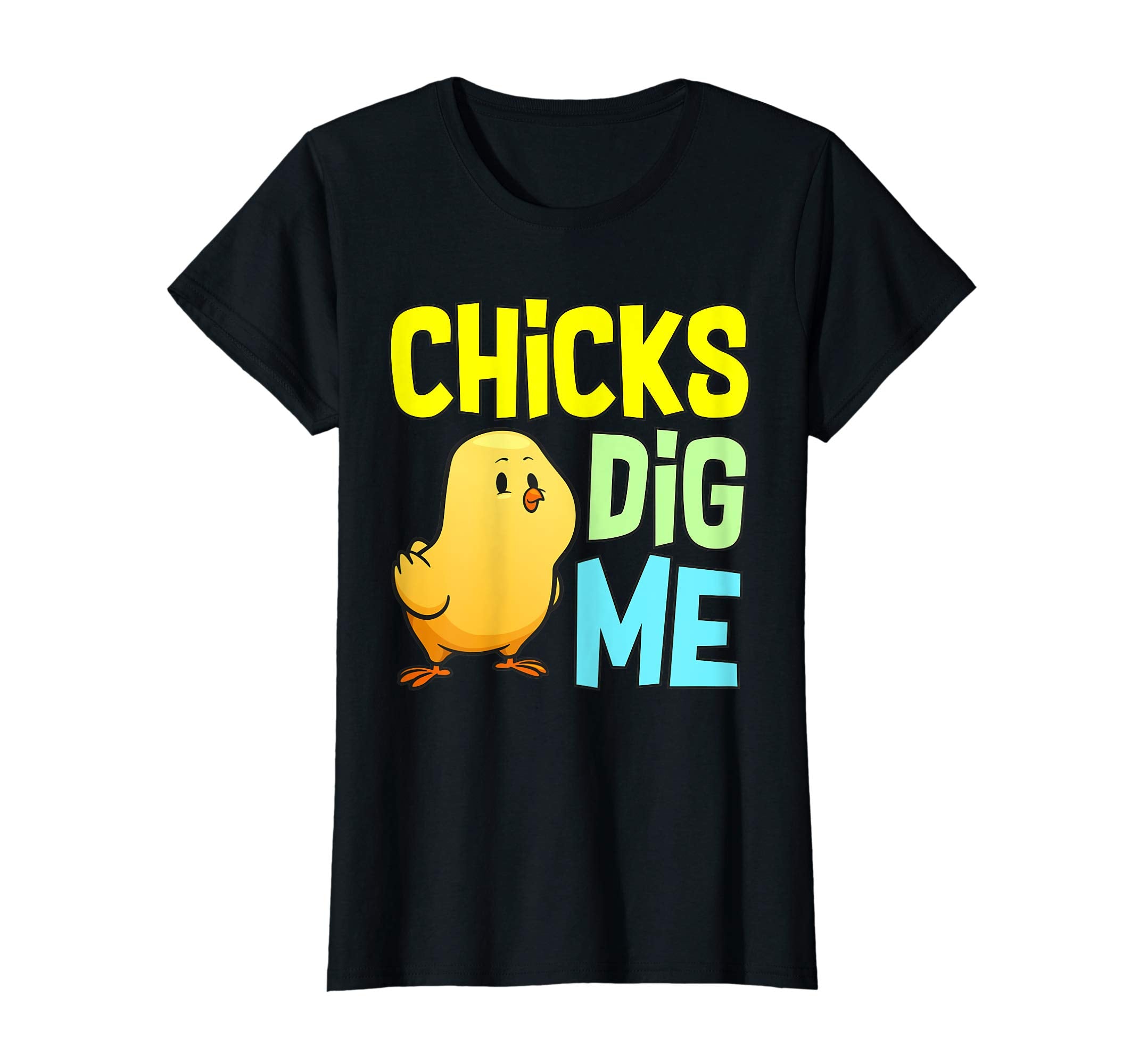Chicks Dig Me Egg Hunt Happy Easter Kids Boys Girls T Shirt