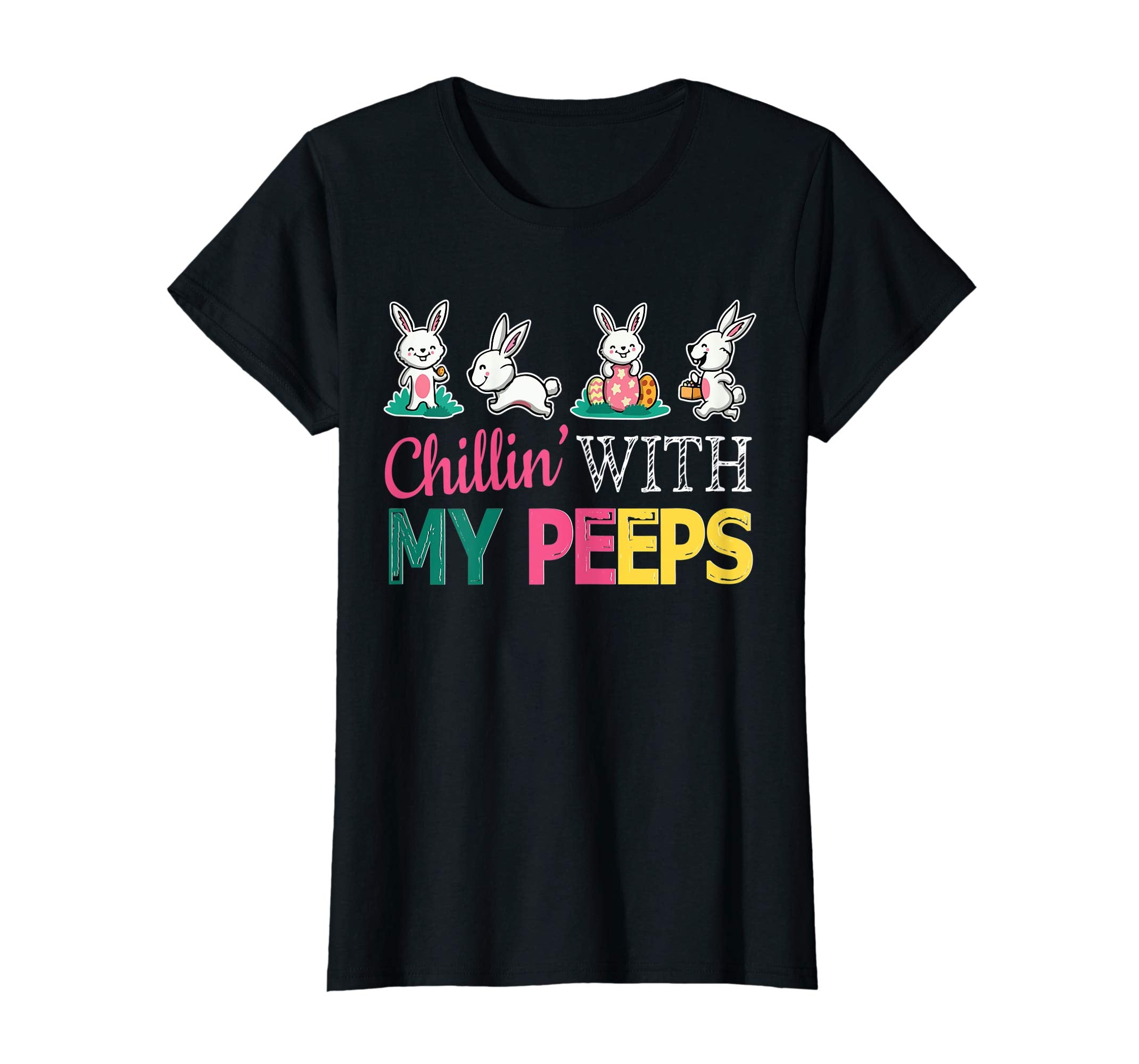 Bunny Rabbit Play Easter Eggs Chillin' With My Peeps Shirt