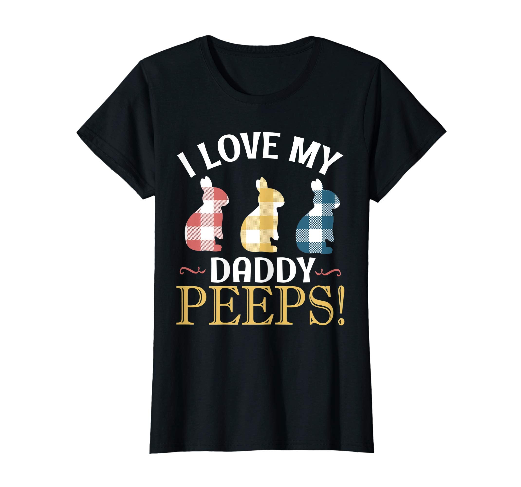 I Love My Daddy Peeps Bunnies Vintage Retro Easter Shirt