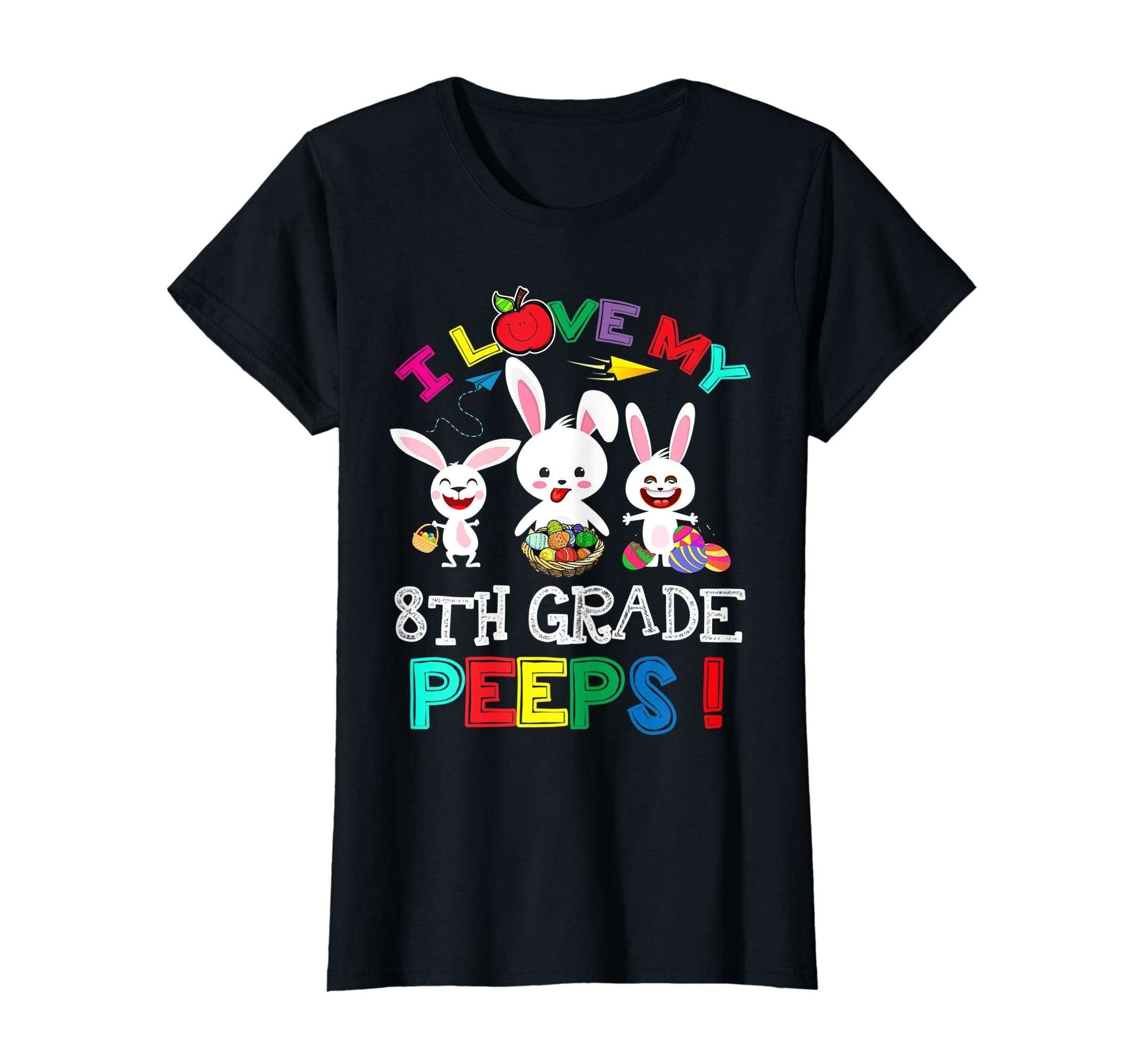 I Love My 8th Grade Peeps Bunnies Easter Teacher T Shirt