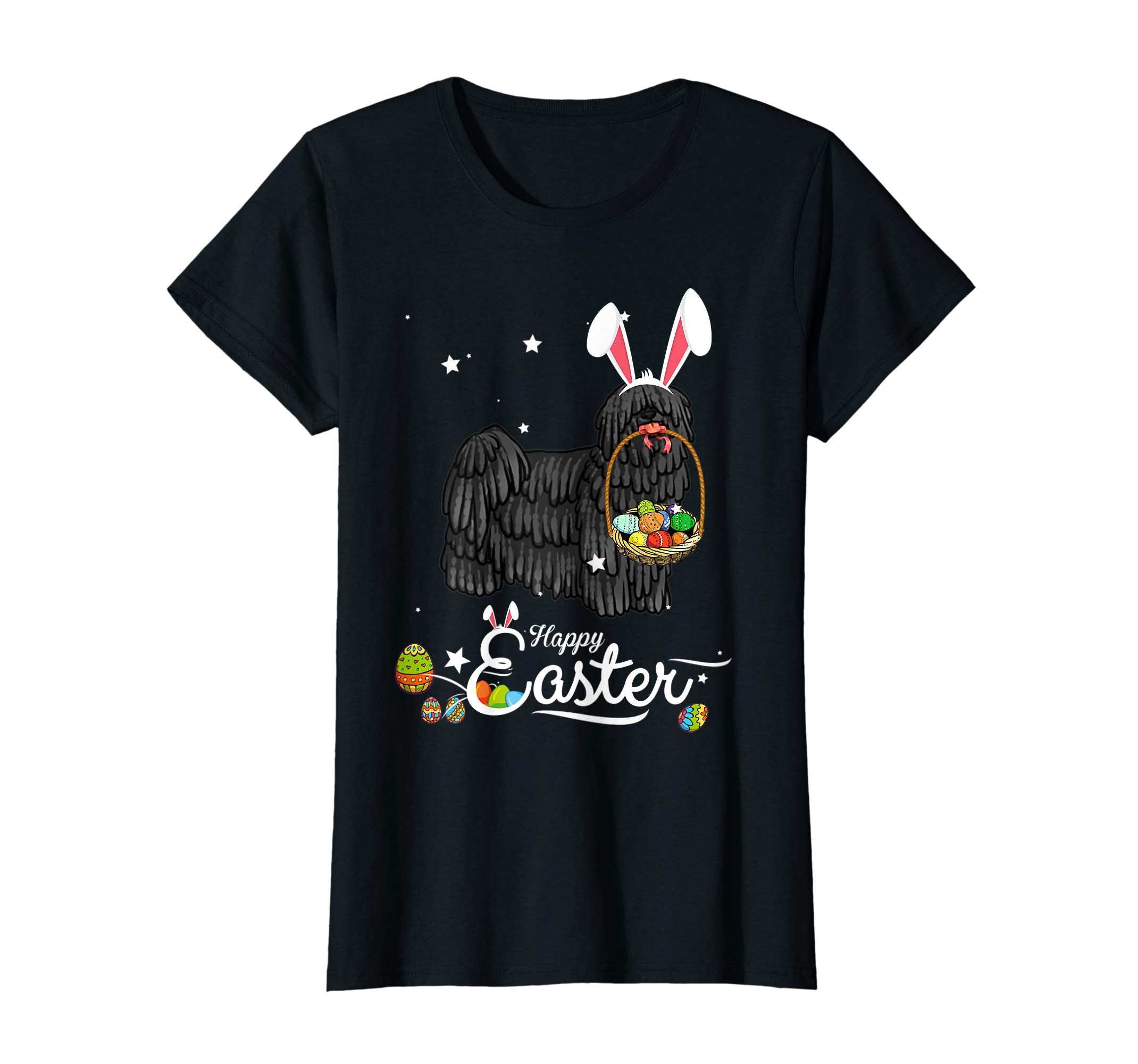 Puli Dog With Bunny Hat Easter Costume T Shirt