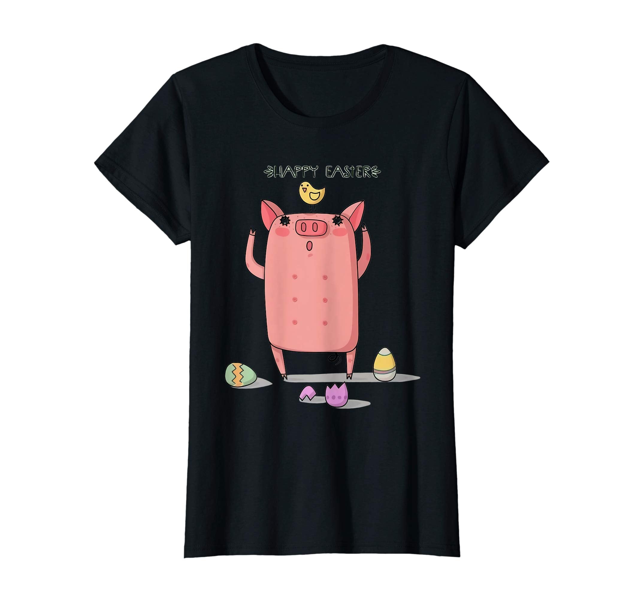 Easter pig with rabbit ears Easter egg T-shirt