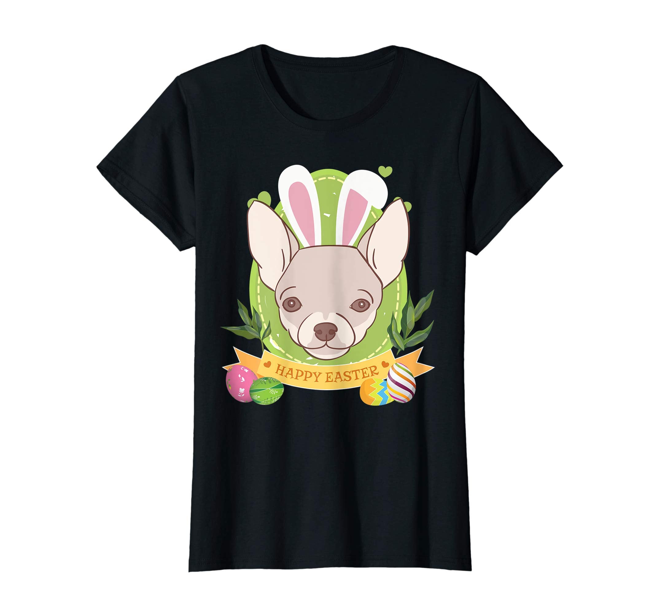 Bunny Chihuahua Dog Easter Day Lovers T-Shirt Egg Hunting