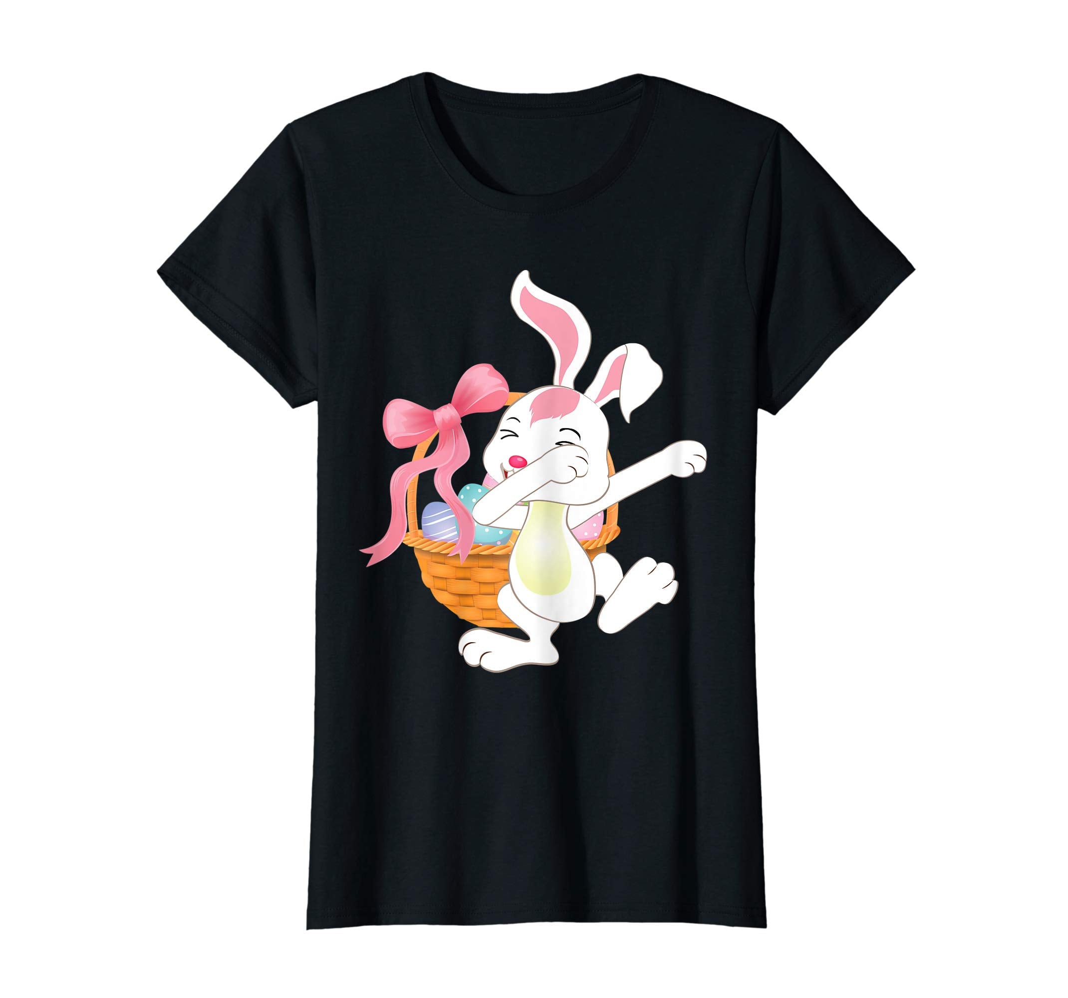 Cute Bunny Dab Dabbing Around The Easter Eggs T-Shirt Lovely