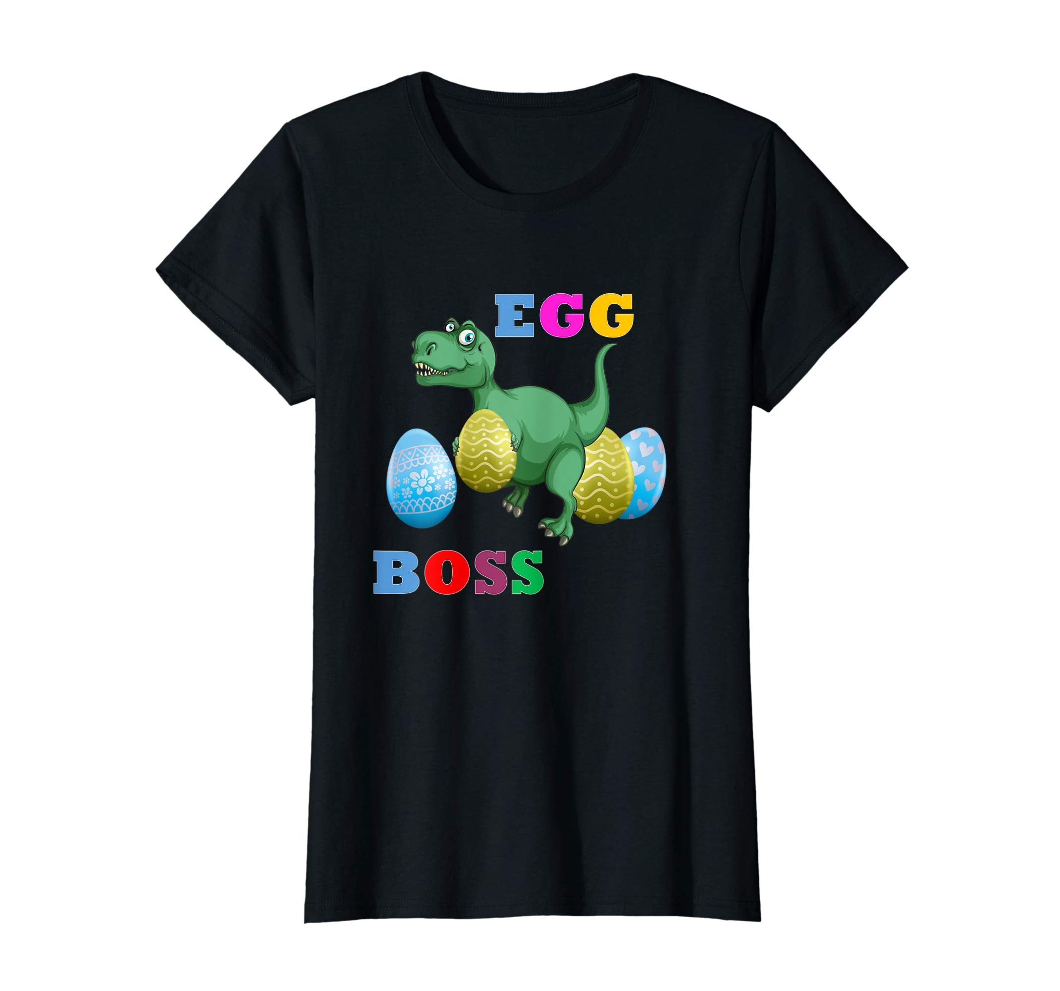 Easter T-Rex Shirt For Kids Cute Easter Dinosaur Eggs Boss