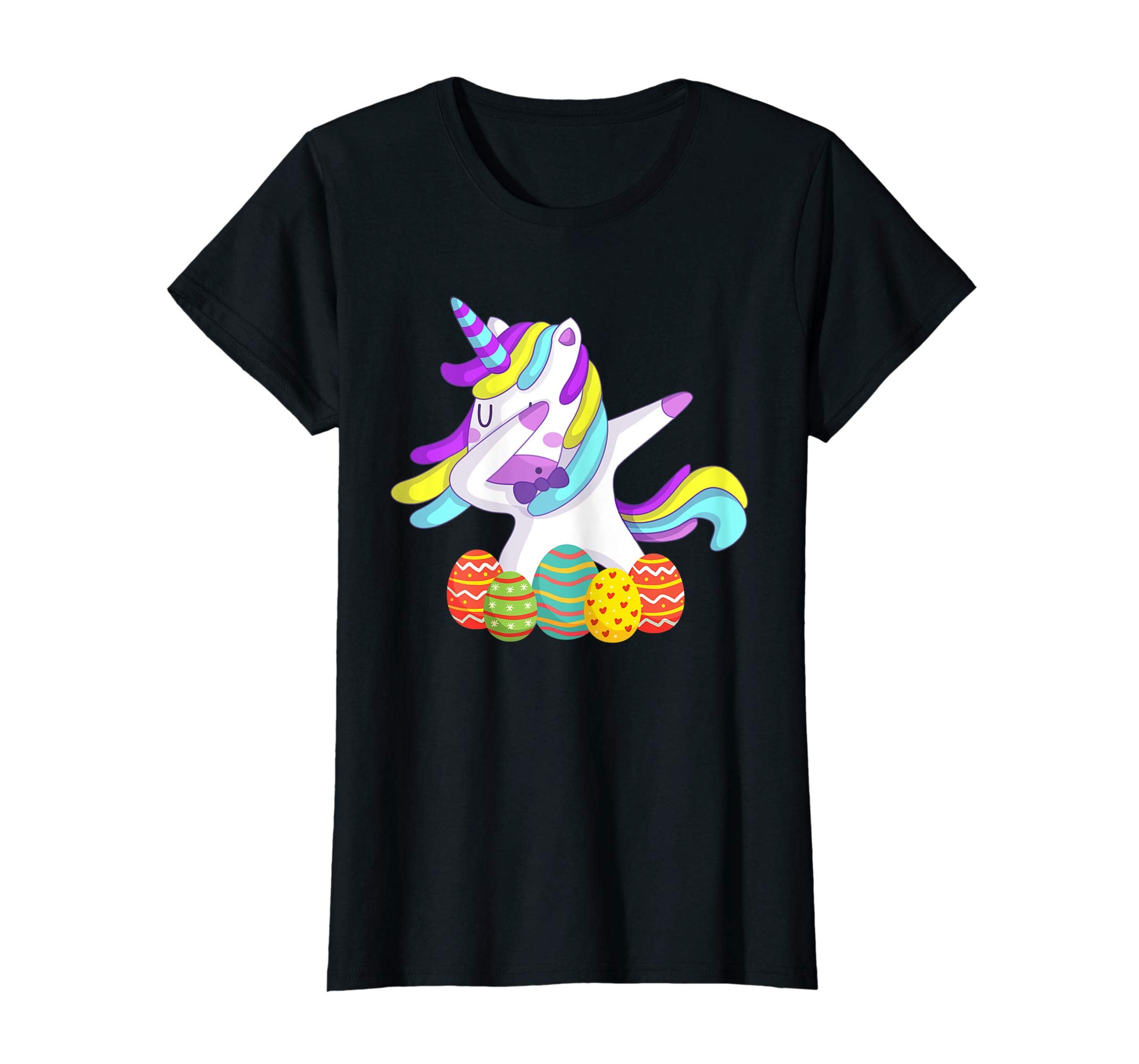 Unicorn Dabbing with Easter Eggs Shirt Gifts for Kids Girls
