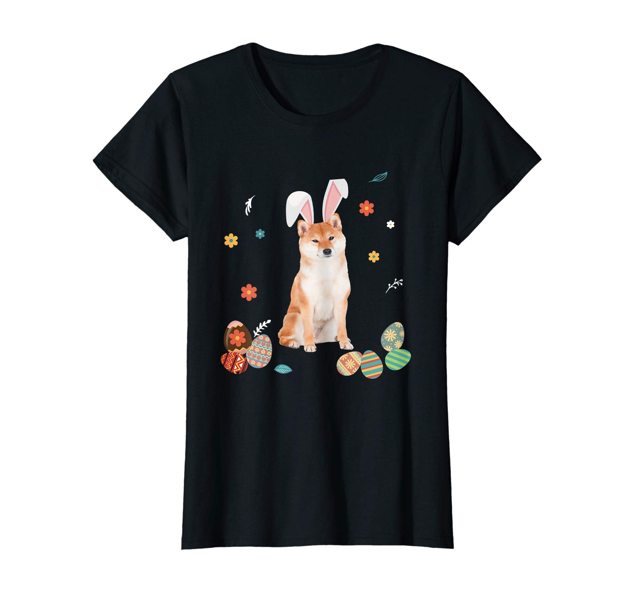 Shiba Inu Bunny Rabbit Happy Easter Day T-Shirt