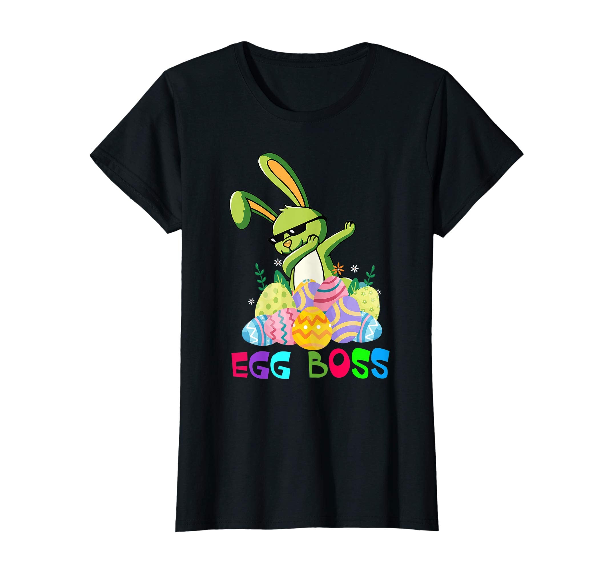 Cute Dabbing Egg Boss-Easter Bunny T Shirt For Kids