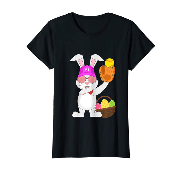 Softball Easter Bunny Eggs &amp; Basket 2019 TShirt